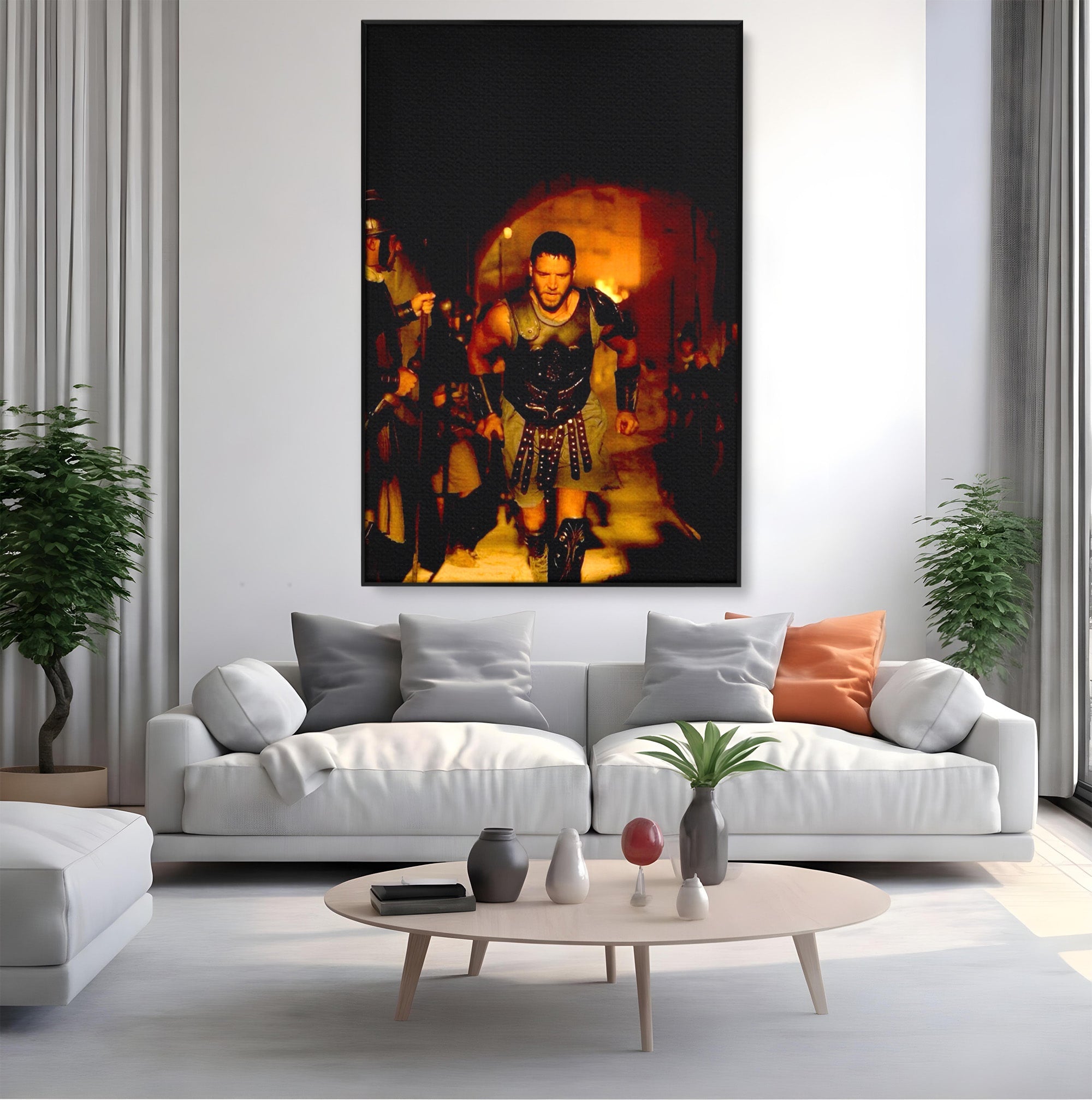 Tablou Canvas Premium LuxCanva® PI1251, Gladiatorul Curajos, Arena, Istoric, Curaj, Razboinic, Dormitor, Living, Culori Vibrante
