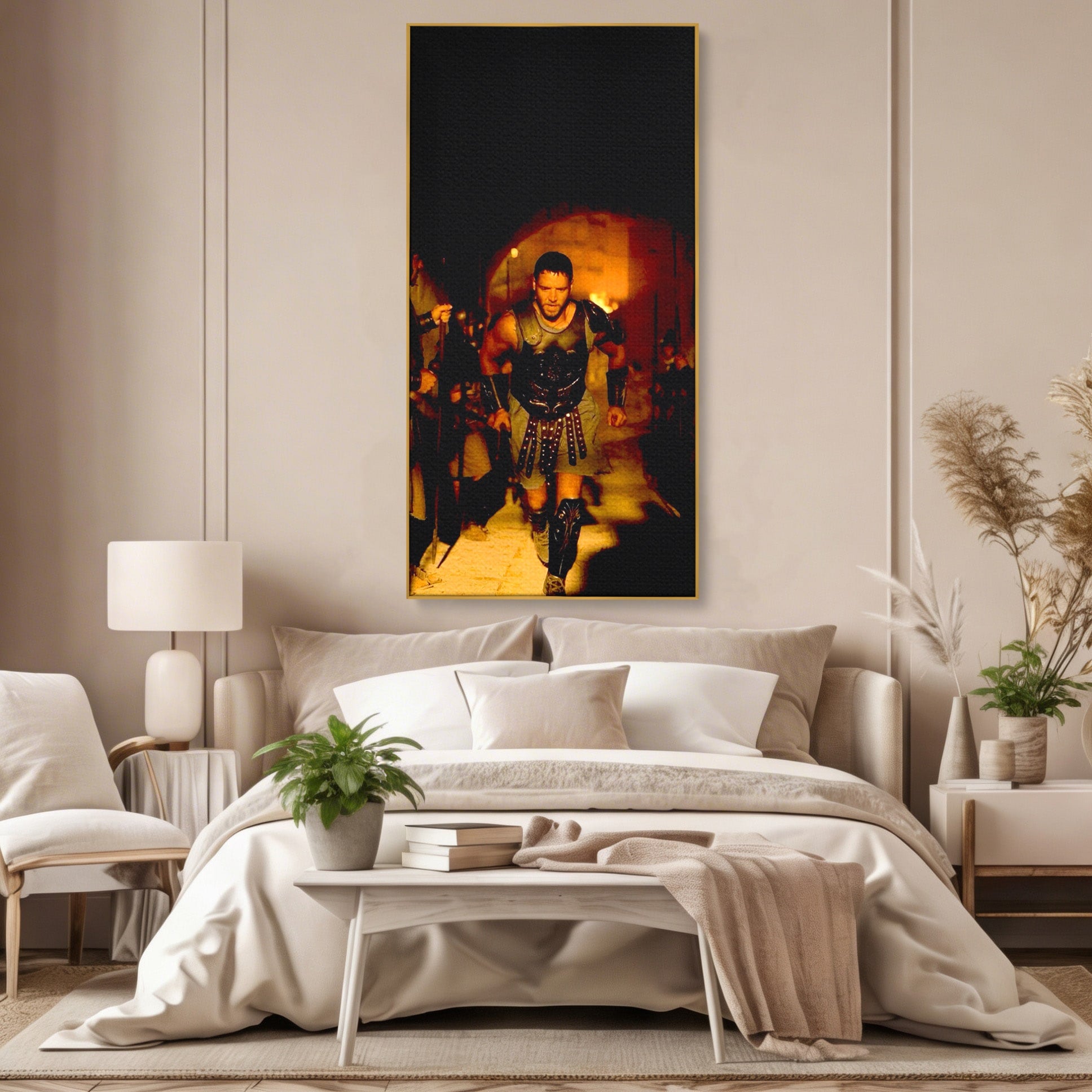 Tablou Canvas Premium LuxCanva® PI1251, Gladiatorul Curajos, Arena, Istoric, Curaj, Razboinic, Dormitor, Living, Culori Vibrante