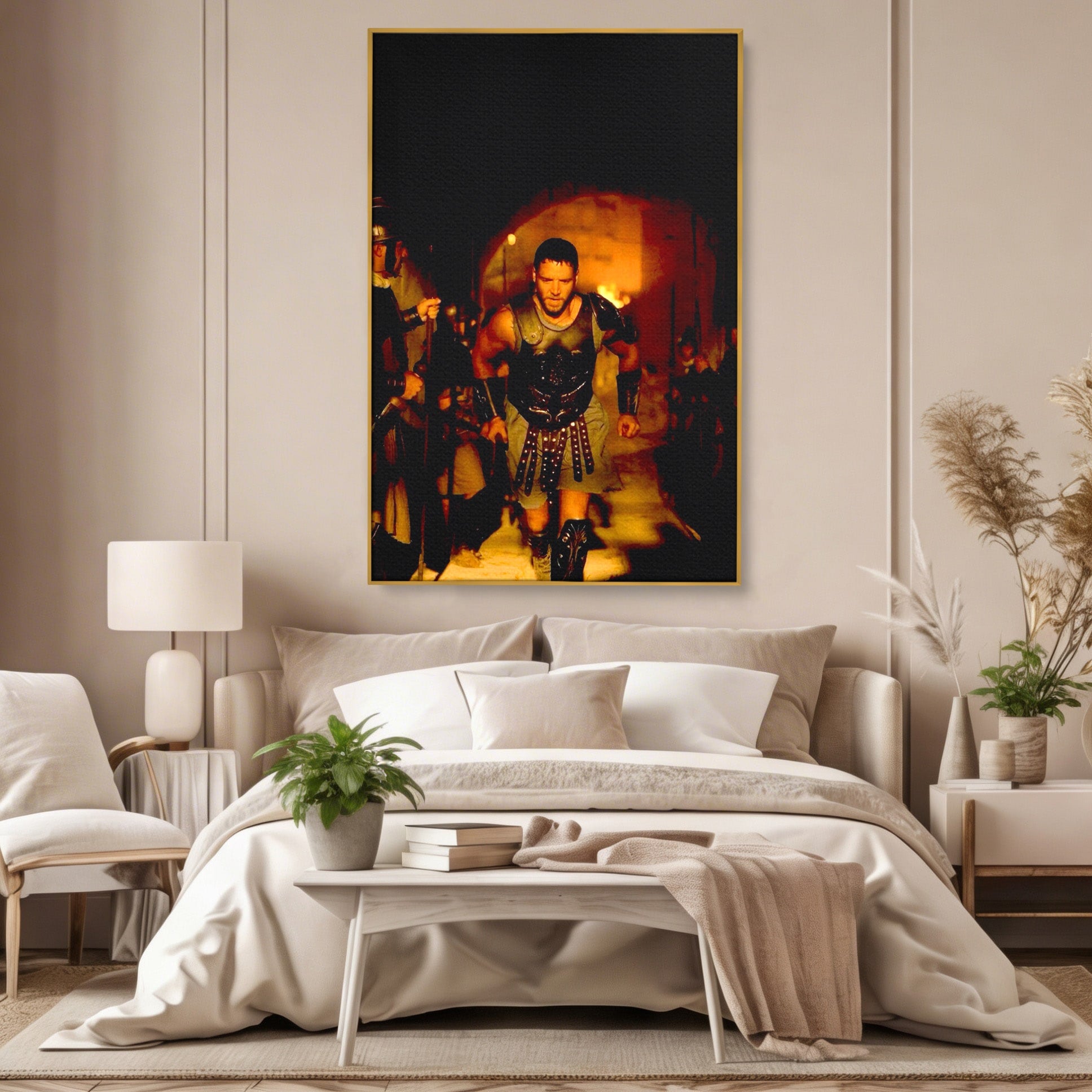 Tablou Canvas Premium LuxCanva® PI1251, Gladiatorul Curajos, Arena, Istoric, Curaj, Razboinic, Dormitor, Living, Culori Vibrante