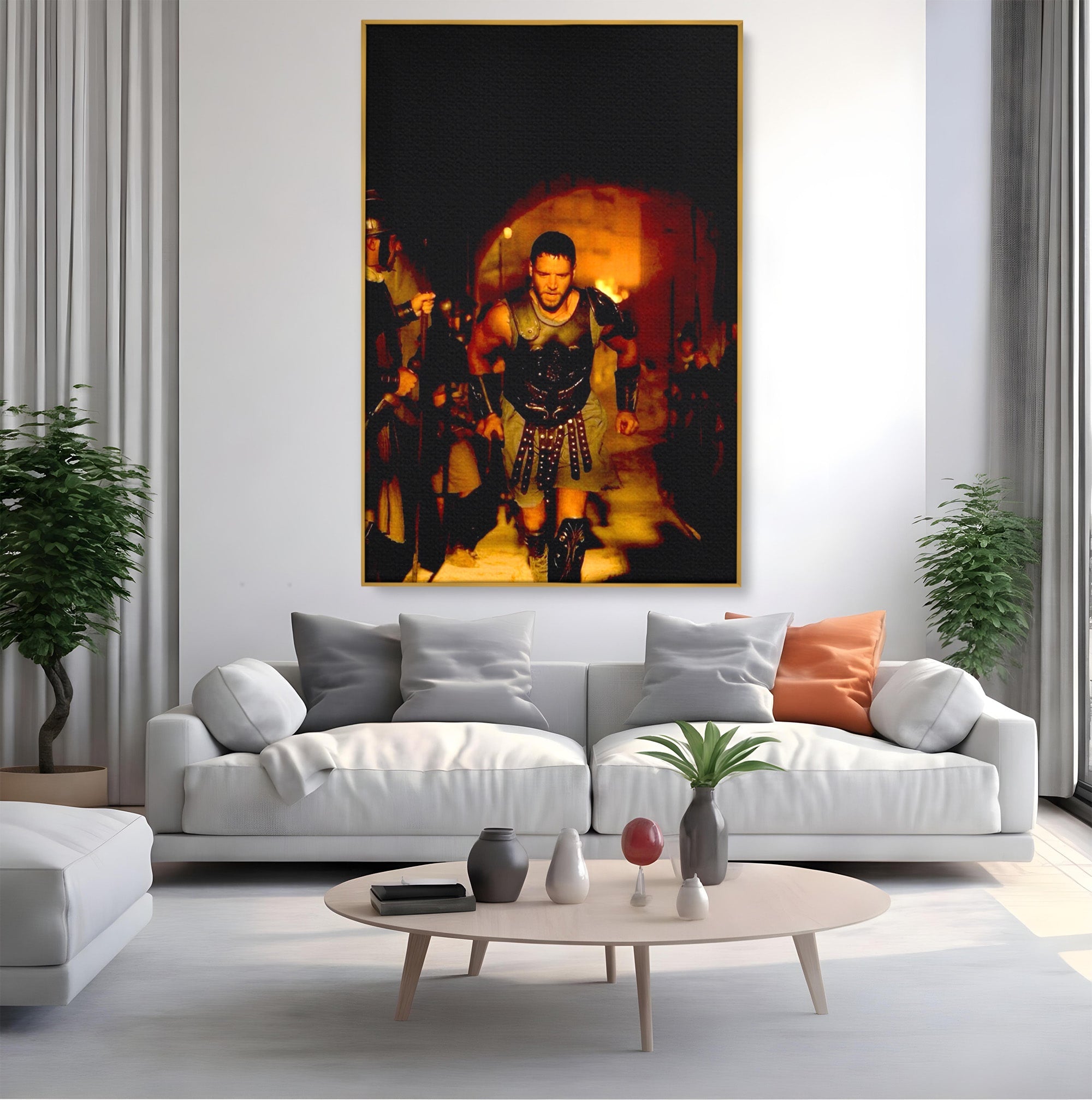Tablou Canvas Premium LuxCanva® PI1251, Gladiatorul Curajos, Arena, Istoric, Curaj, Razboinic, Dormitor, Living, Culori Vibrante