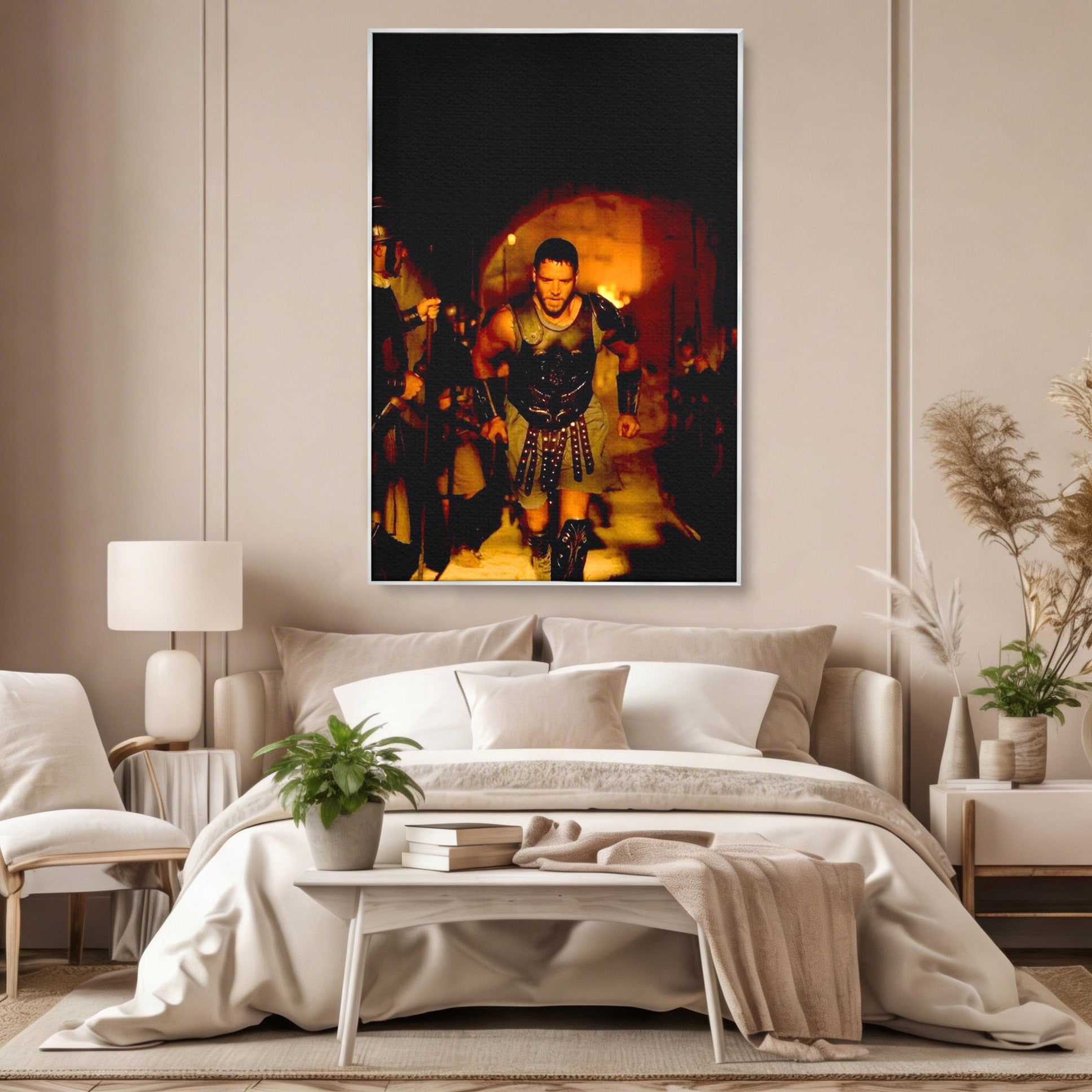 Tablou Canvas Premium LuxCanva® PI1251, Gladiatorul Curajos, Arena, Istoric, Curaj, Razboinic, Dormitor, Living, Culori Vibrante