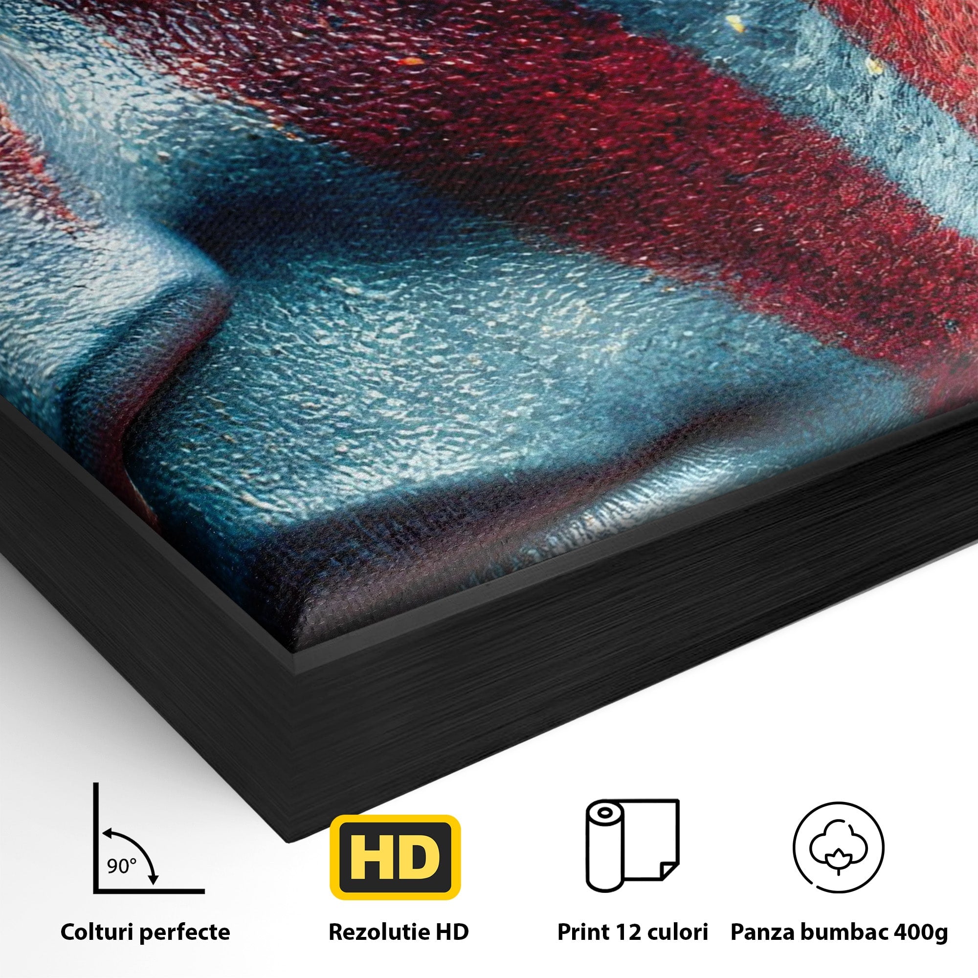 Tablou Canvas Premium LuxCanva® PI1252, Chipul Razboinicei, Portret, Fantezie, Neytiri, Detalii, Dormitor, Culori Vibrante