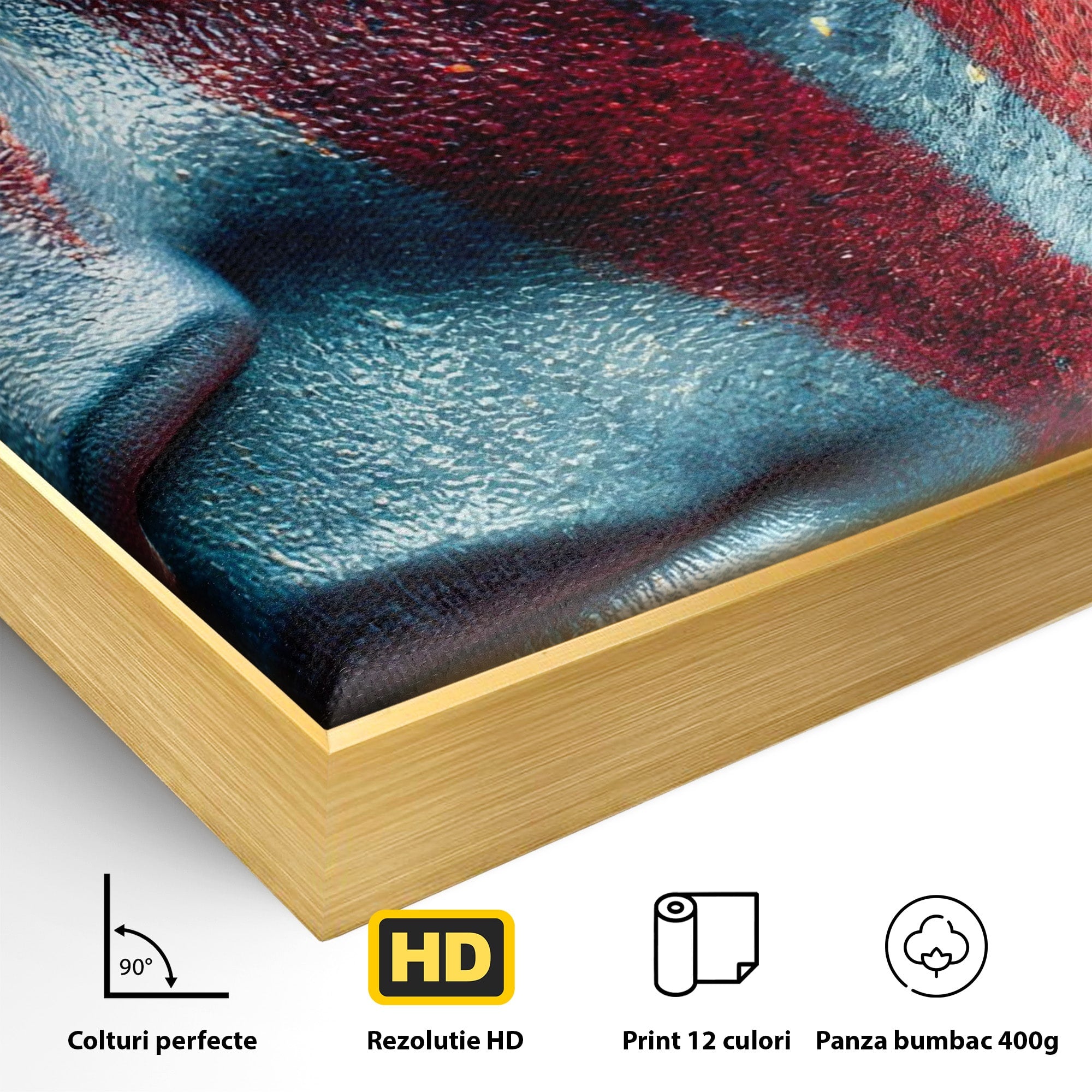 Tablou Canvas Premium LuxCanva® PI1252, Chipul Razboinicei, Portret, Fantezie, Neytiri, Detalii, Dormitor, Culori Vibrante