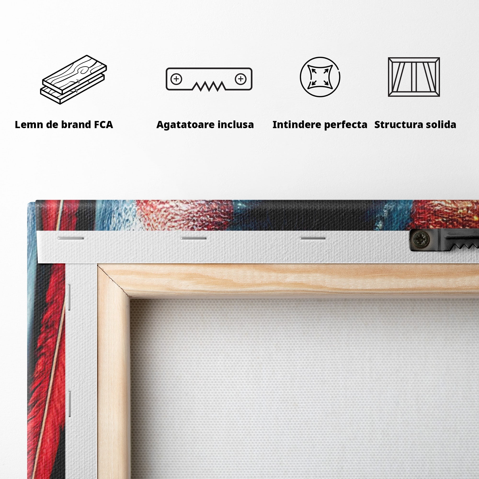 Tablou Canvas Premium LuxCanva® PI1252, Chipul Razboinicei, Portret, Fantezie, Neytiri, Detalii, Dormitor, Culori Vibrante