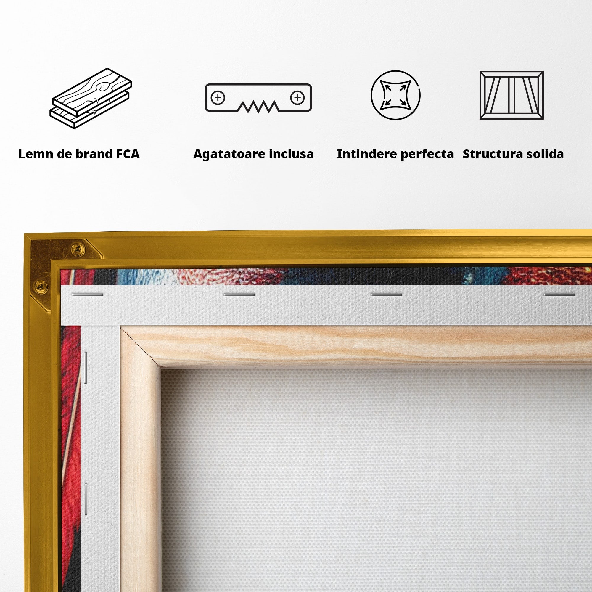 Tablou Canvas Premium LuxCanva® PI1252, Chipul Razboinicei, Portret, Fantezie, Neytiri, Detalii, Dormitor, Culori Vibrante