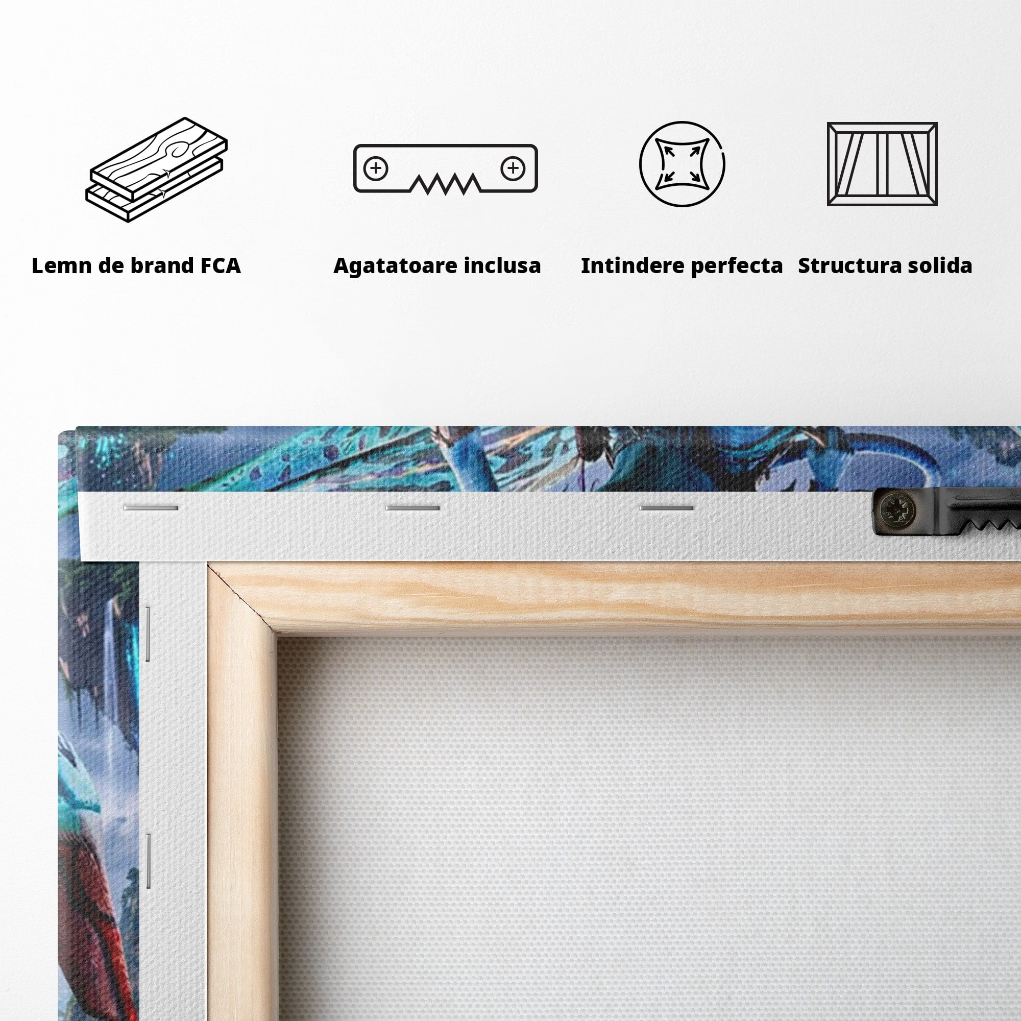 Tablou Canvas Premium LuxCanva® PI1253, Neytiri, Fantezie, Aventura, Avatar, Razboinica, Pandora, Living, Culori Vibrante