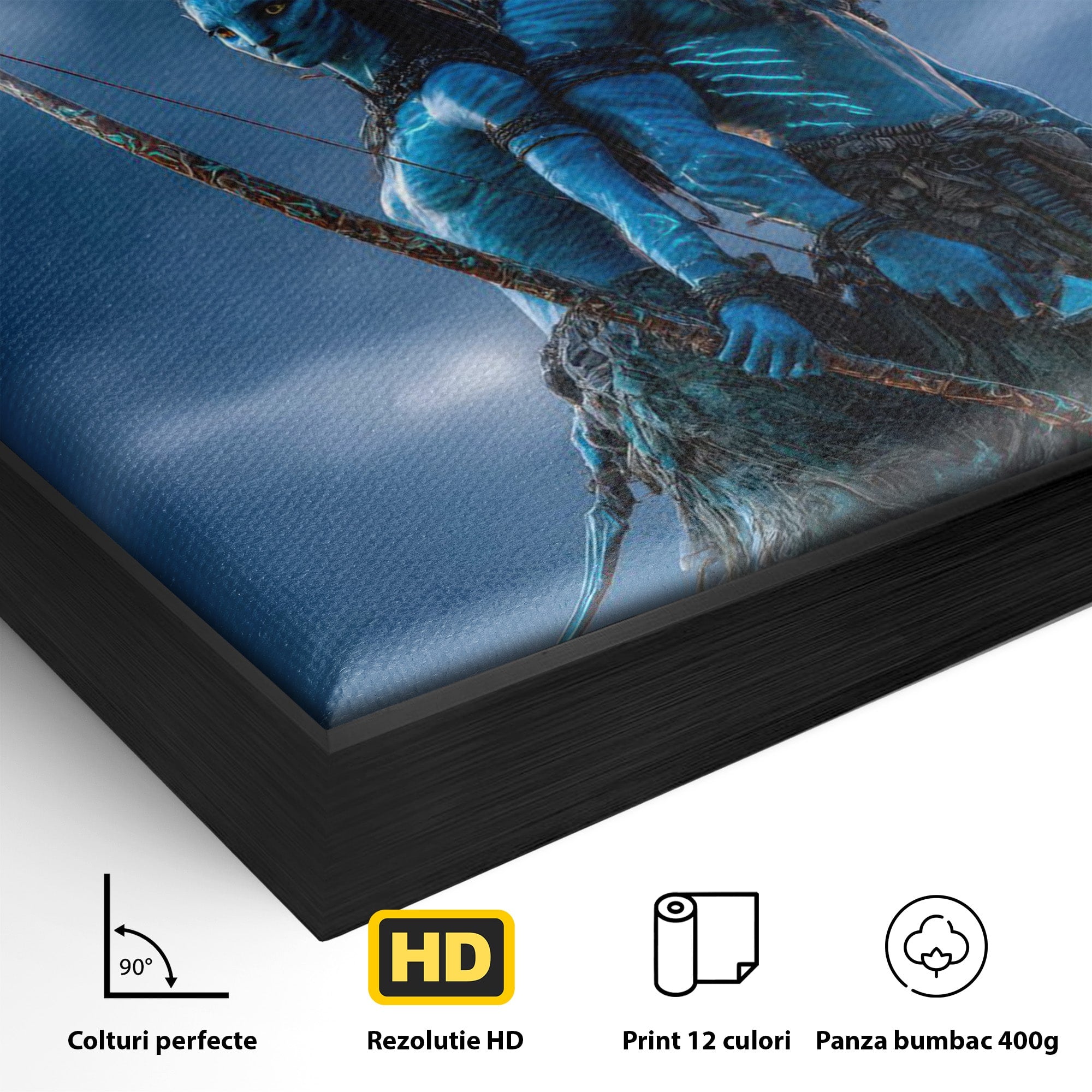 Tablou Canvas Premium LuxCanva® PI1254, Razboinici Din Avatar, Iubire, Fantezie, Film, Aventura, Living, Culori Vibrante