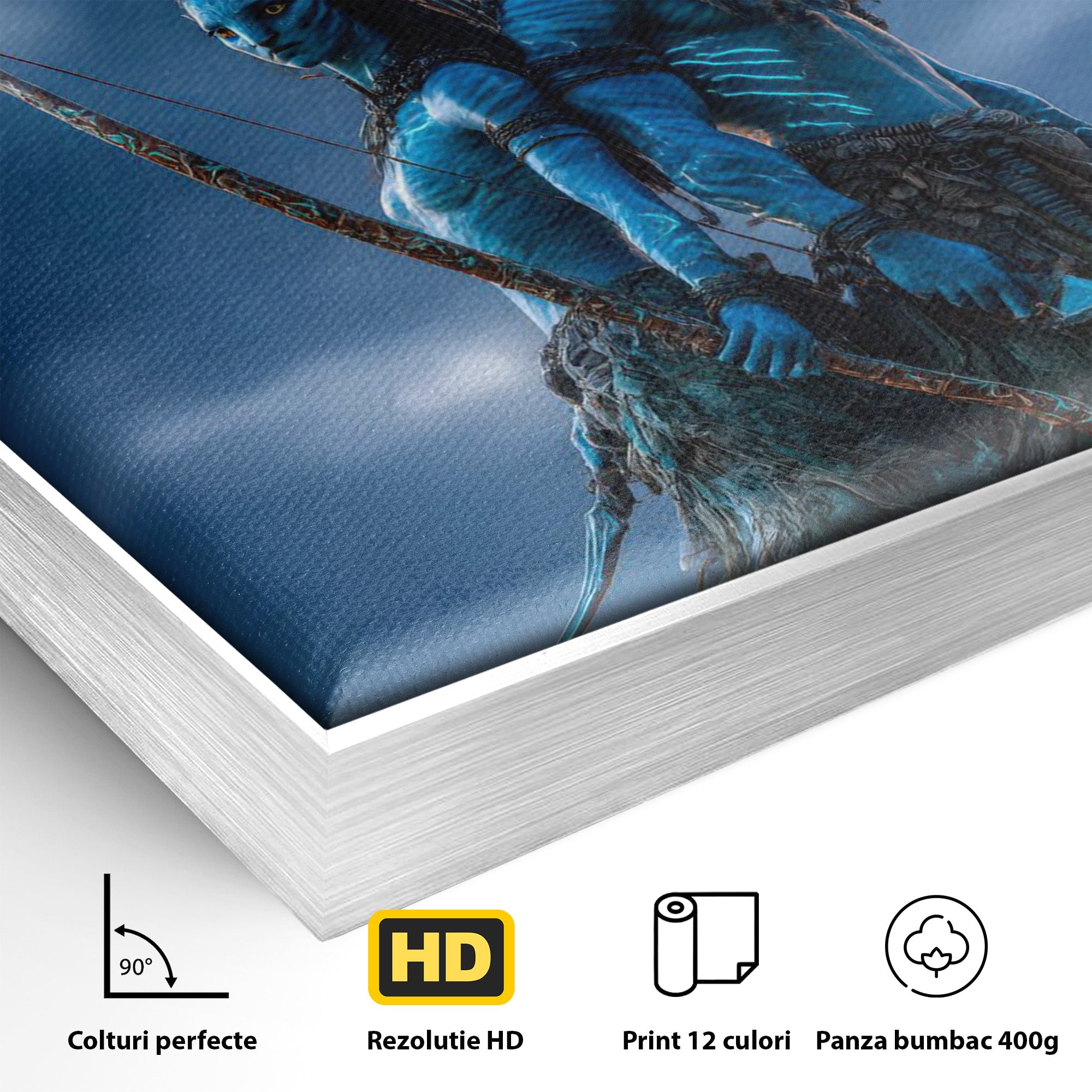 Tablou Canvas Premium LuxCanva® PI1254, Razboinici Din Avatar, Iubire, Fantezie, Film, Aventura, Living, Culori Vibrante