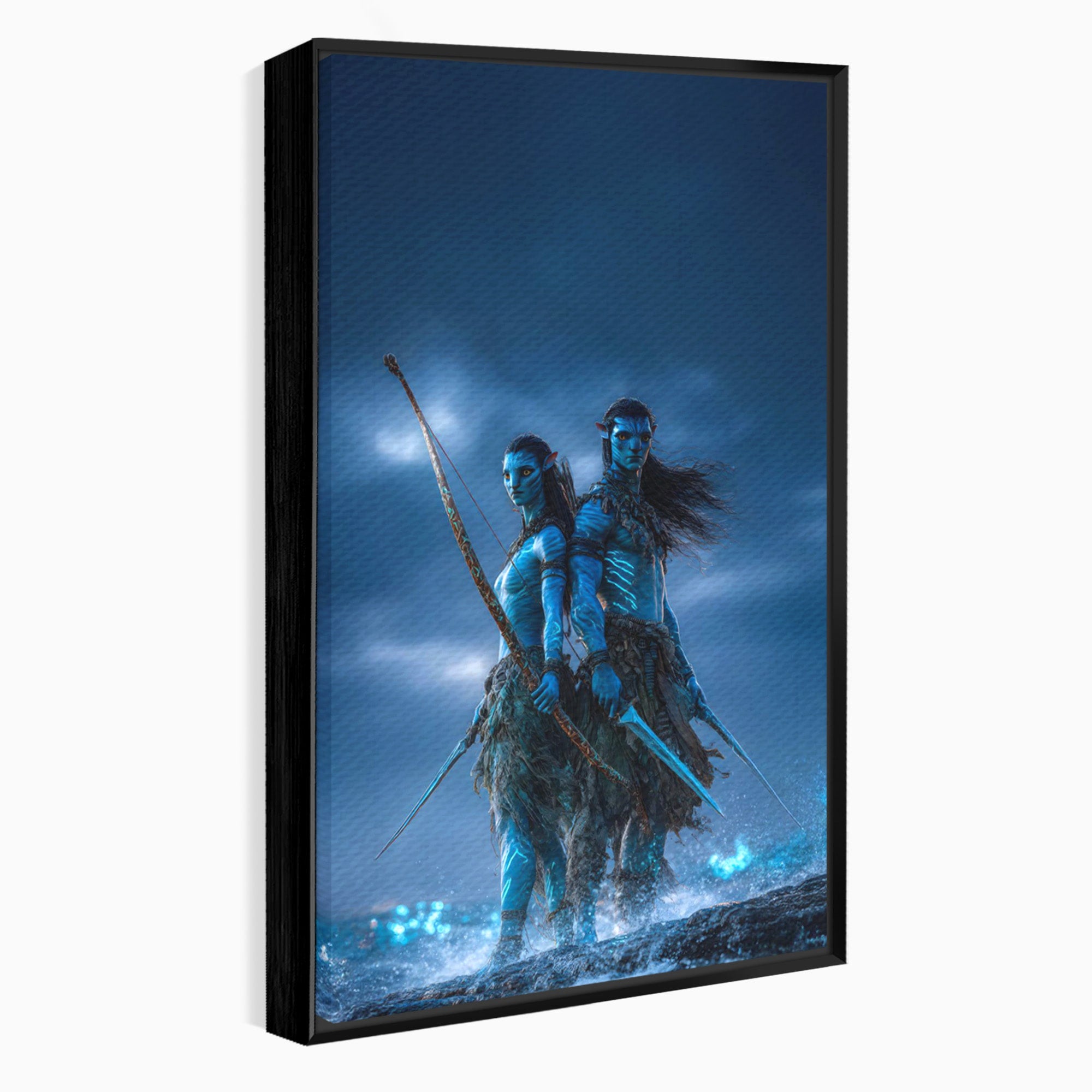 Tablou Canvas Premium LuxCanva® PI1254, Razboinici Din Avatar, Iubire, Fantezie, Film, Aventura, Living, Culori Vibrante