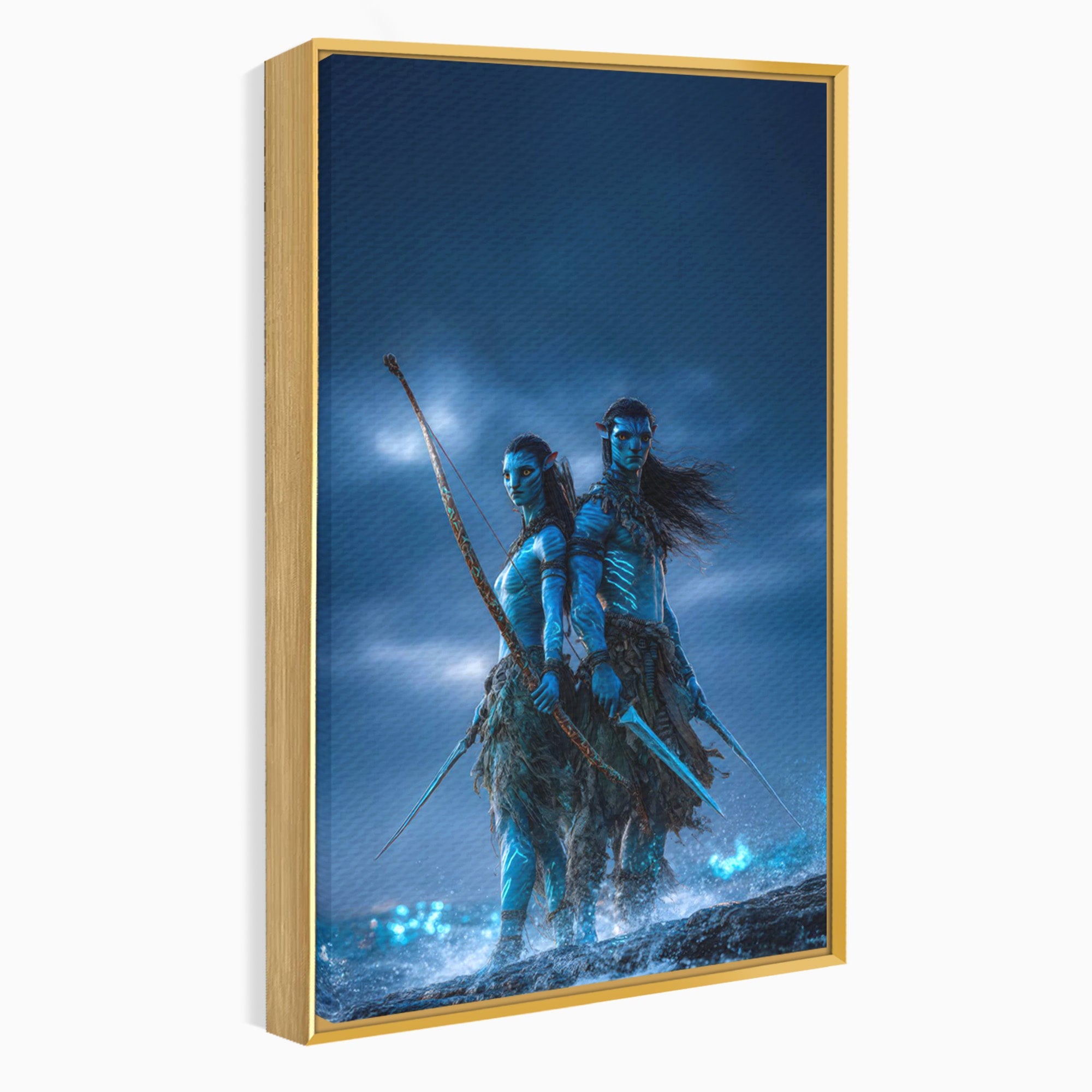 Tablou Canvas Premium LuxCanva® PI1254, Razboinici Din Avatar, Iubire, Fantezie, Film, Aventura, Living, Culori Vibrante