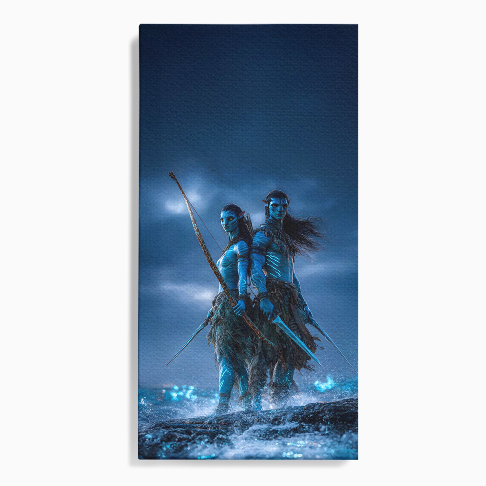 Tablou Canvas Premium LuxCanva® PI1254, Razboinici Din Avatar, Iubire, Fantezie, Film, Aventura, Living, Culori Vibrante