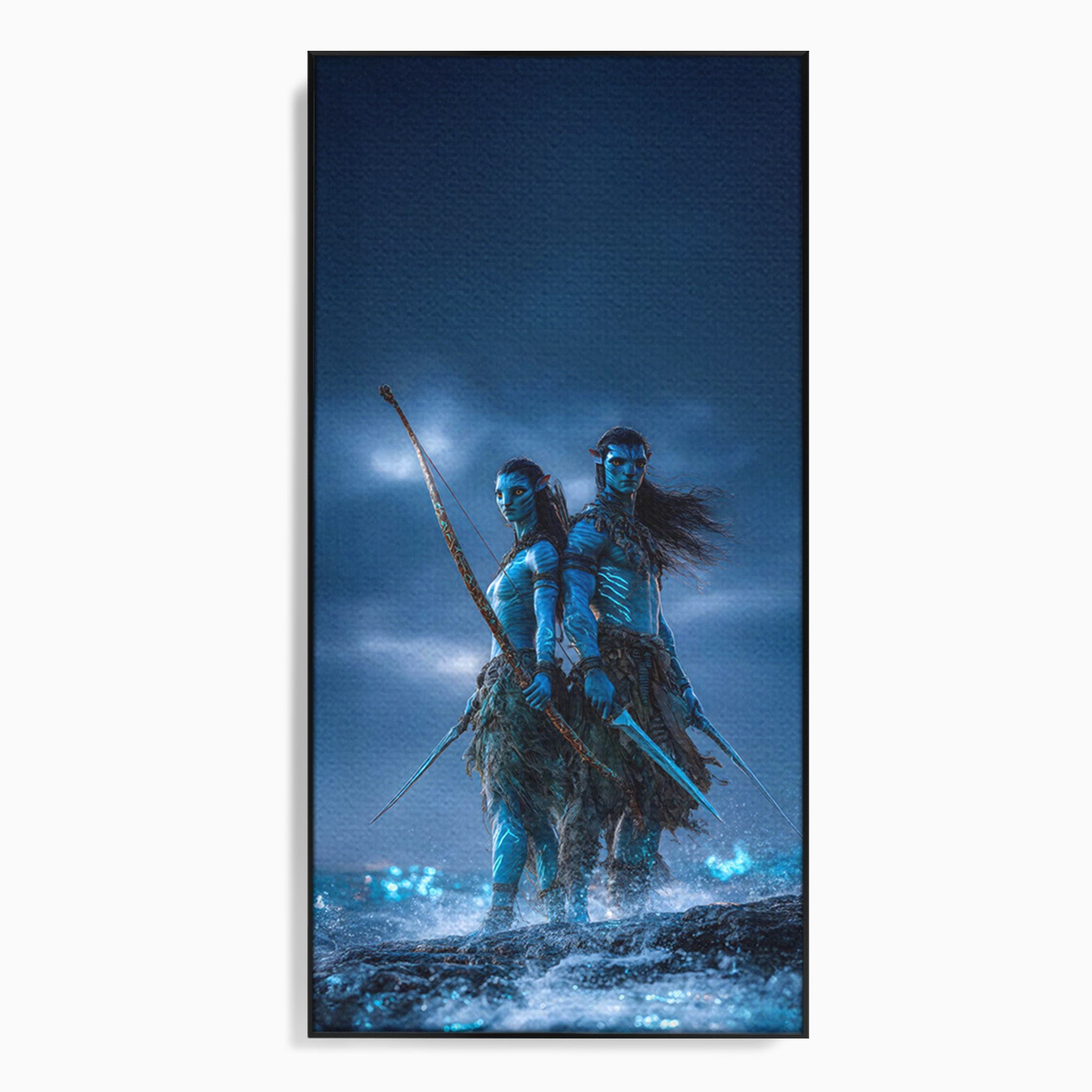 Tablou Canvas Premium LuxCanva® PI1254, Razboinici Din Avatar, Iubire, Fantezie, Film, Aventura, Living, Culori Vibrante