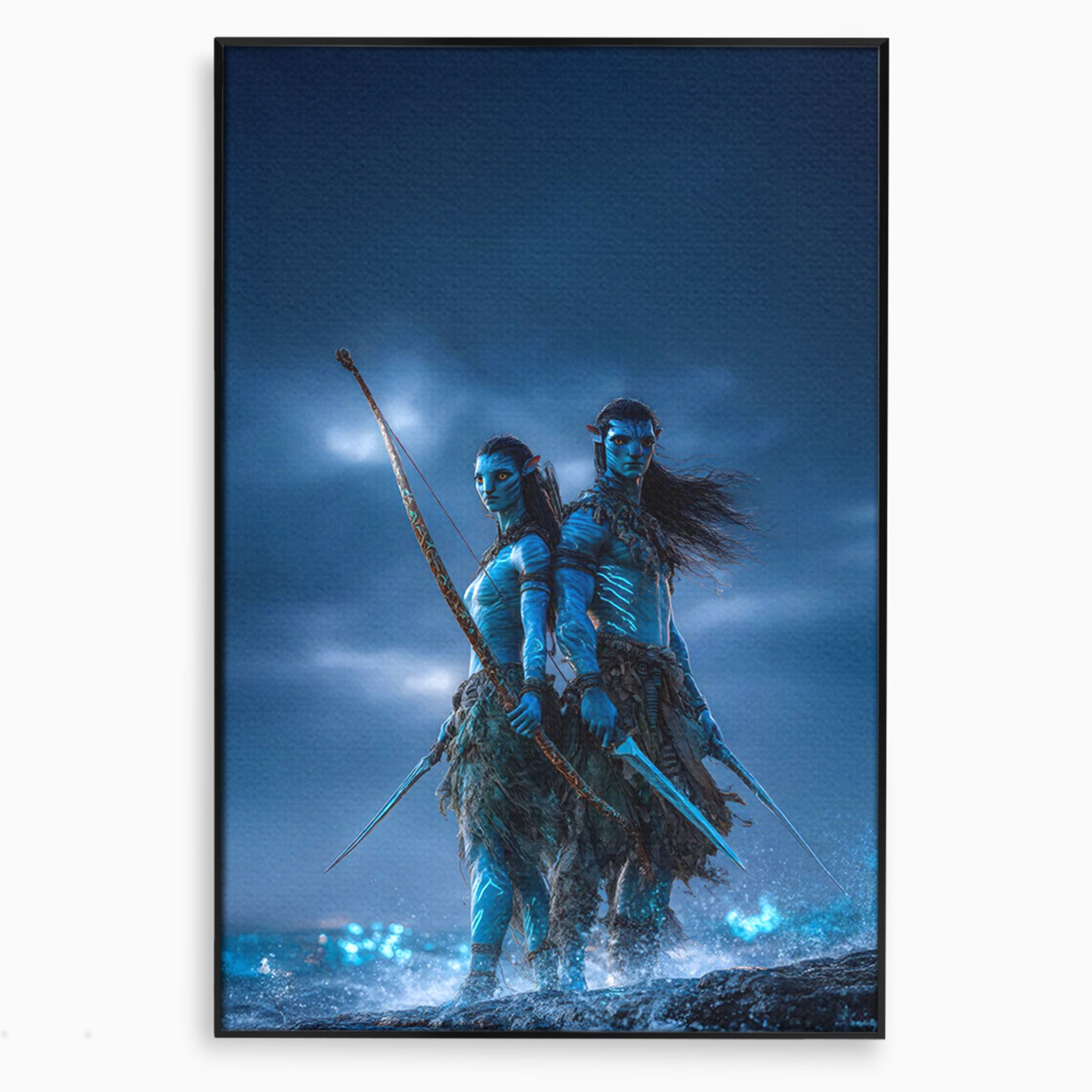 Tablou Canvas Premium LuxCanva® PI1254, Razboinici Din Avatar, Iubire, Fantezie, Film, Aventura, Living, Culori Vibrante