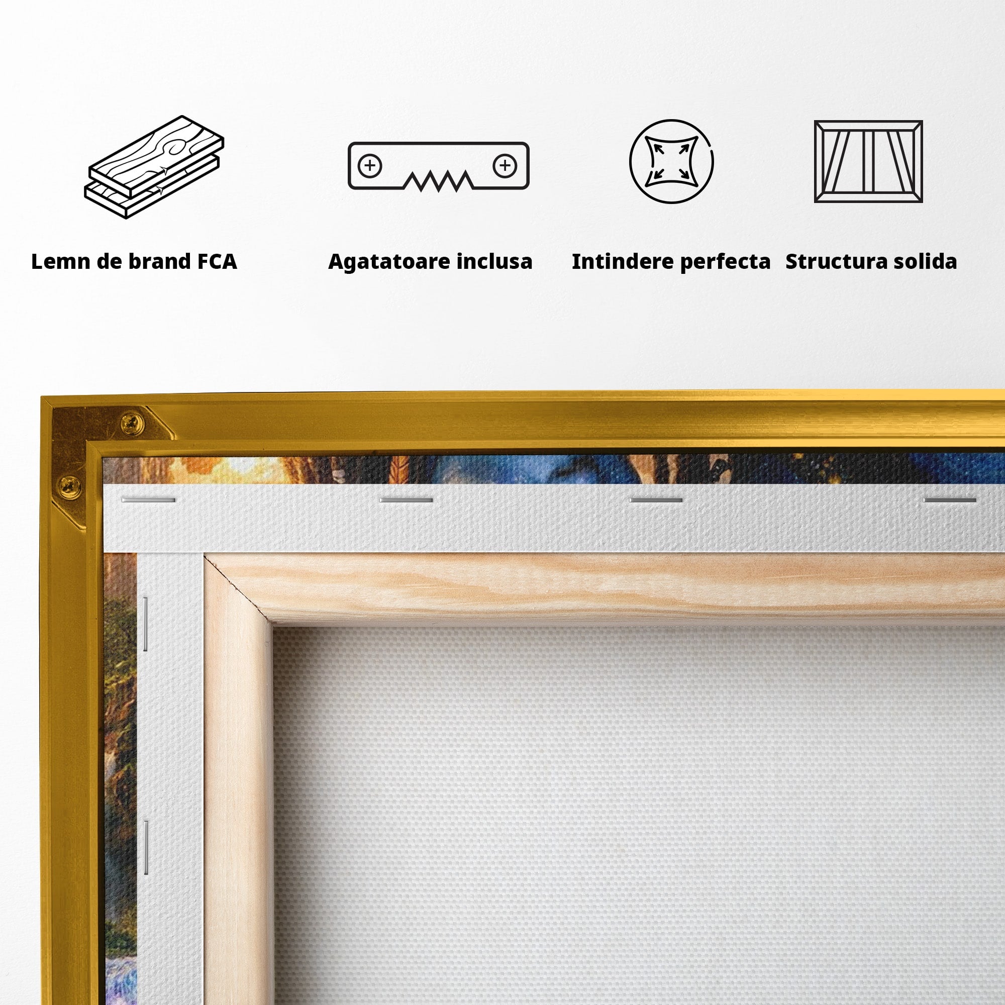 Tablou Canvas Premium LuxCanva® PI1255, Lumea Pandora, Fantezie, Peisaj, Creaturi, Futurist, Living, Culori Vibrante