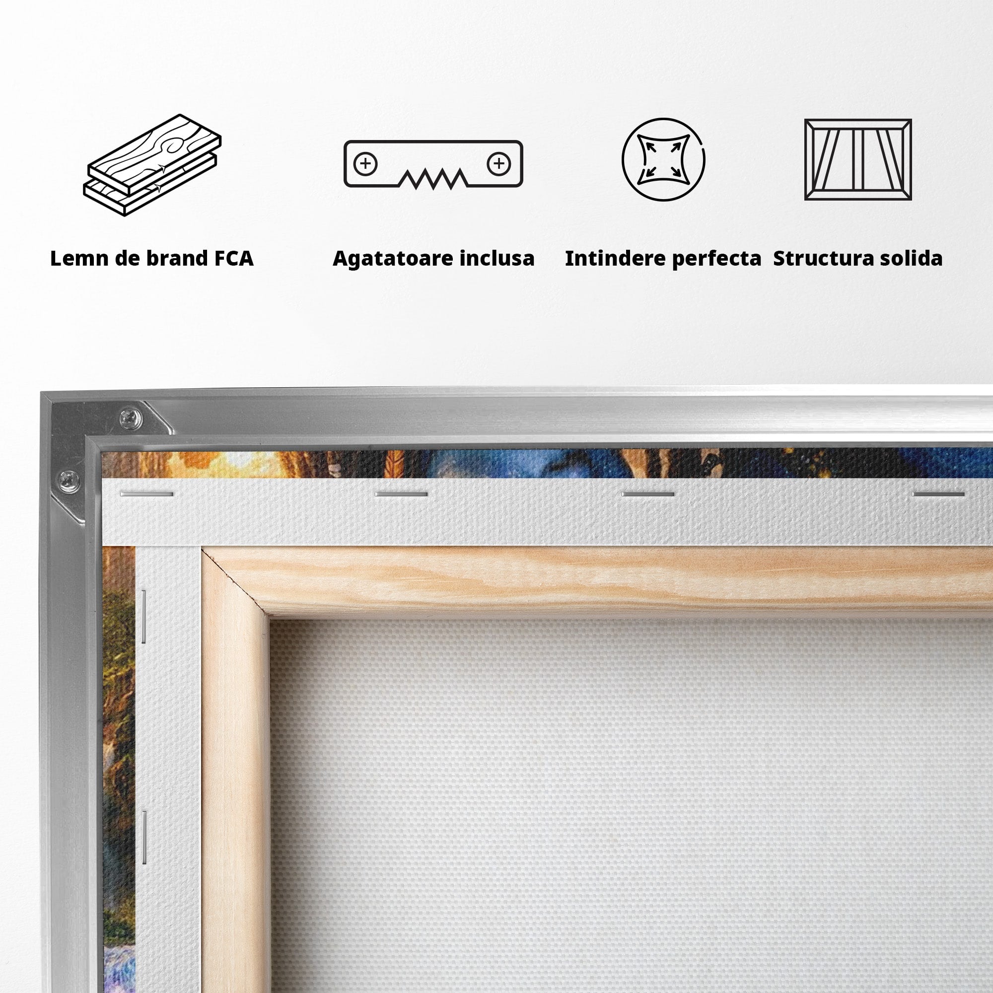 Tablou Canvas Premium LuxCanva® PI1255, Lumea Pandora, Fantezie, Peisaj, Creaturi, Futurist, Living, Culori Vibrante