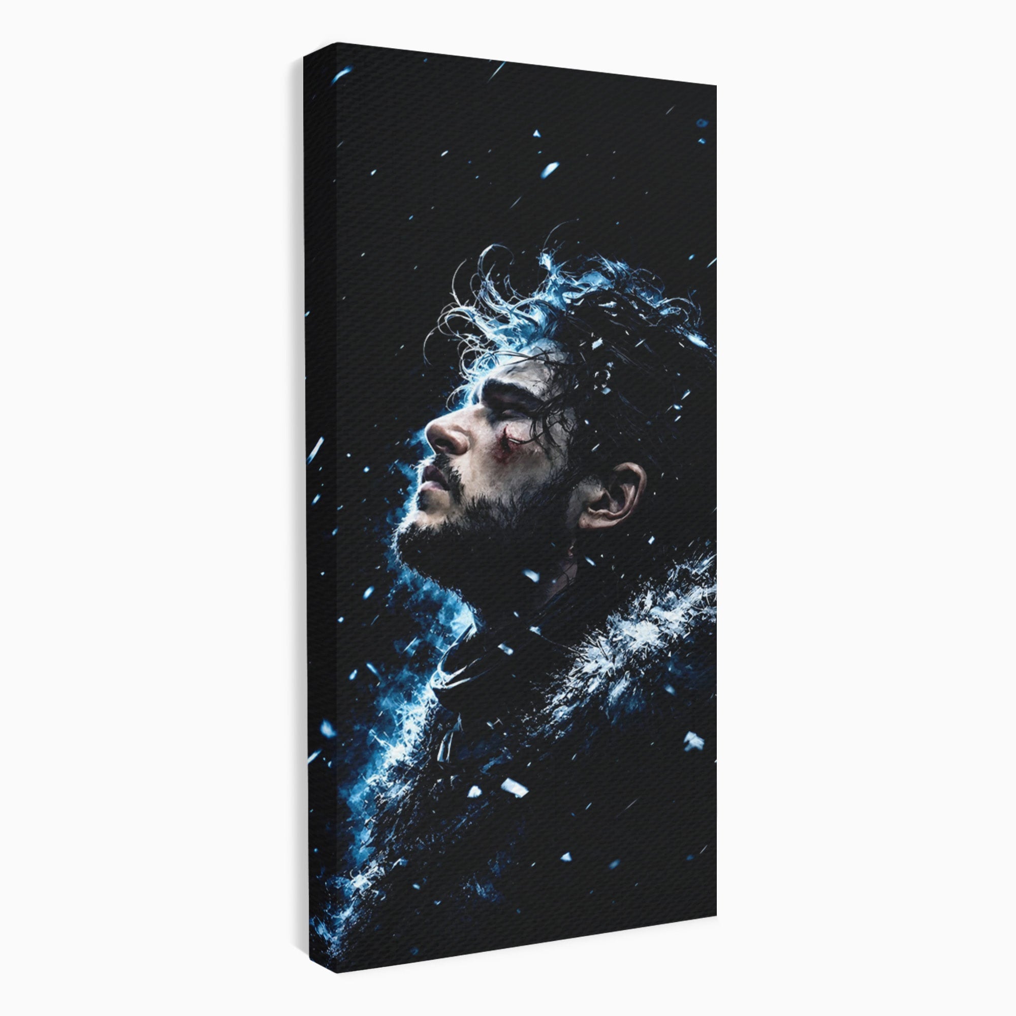 Tablou Canvas Premium LuxCanva® PI1258, Gandurile lui Snow, Portret, Razboinic, Fantezie, Intensitate, Living, Culori Vibrante