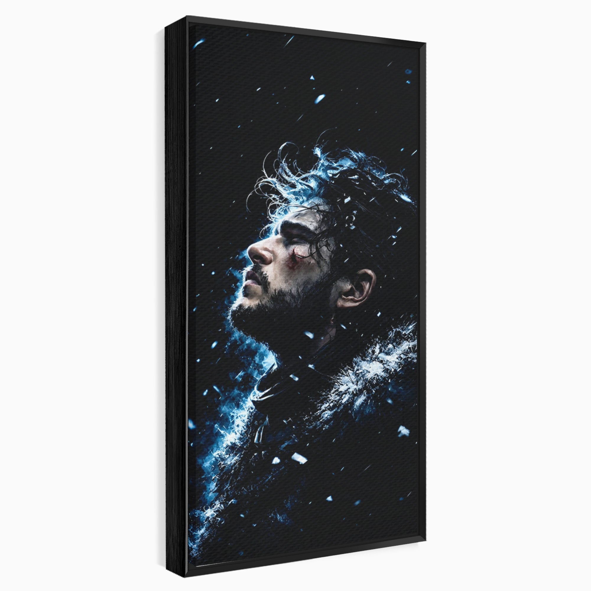 Tablou Canvas Premium LuxCanva® PI1258, Gandurile lui Snow, Portret, Razboinic, Fantezie, Intensitate, Living, Culori Vibrante