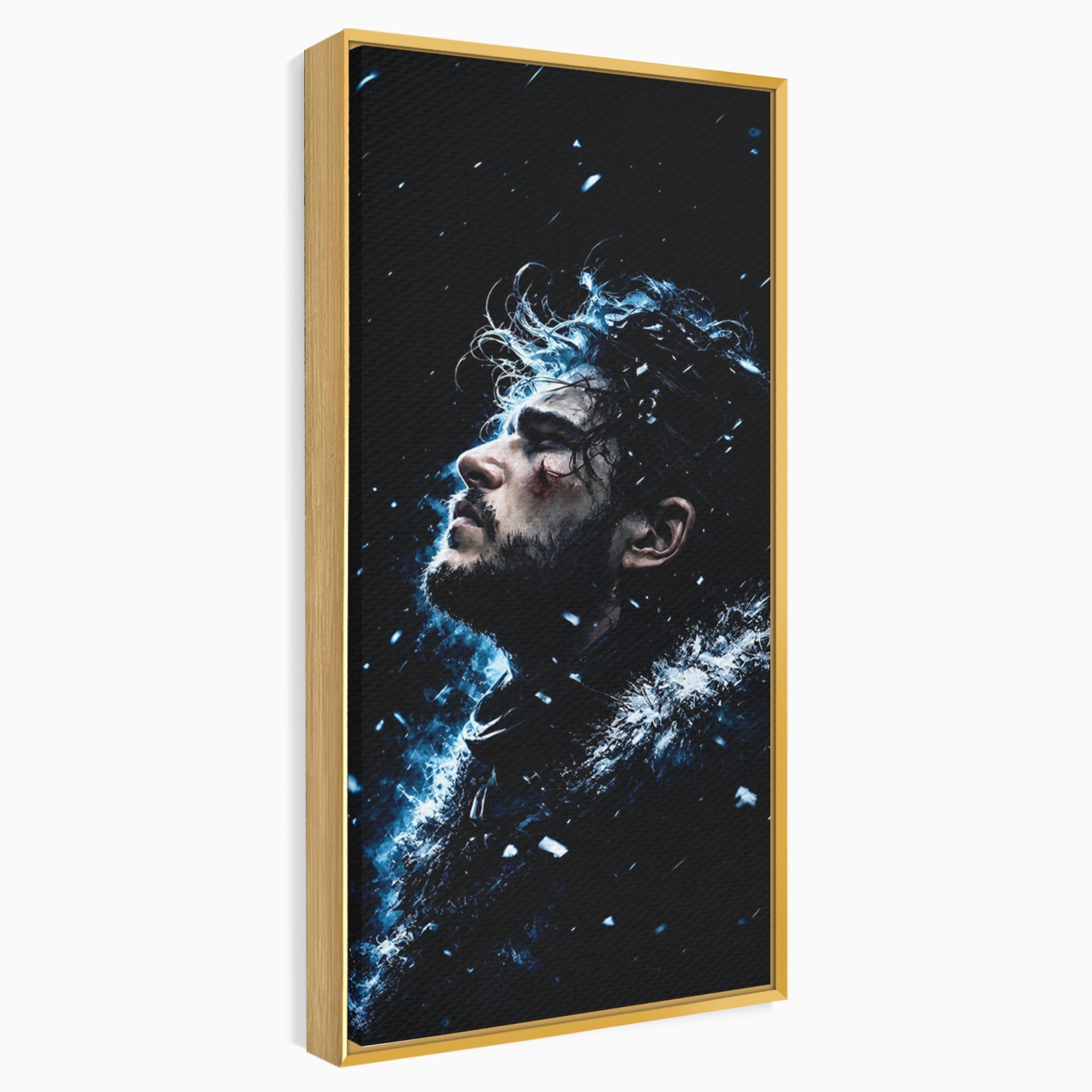 Tablou Canvas Premium LuxCanva® PI1258, Gandurile lui Snow, Portret, Razboinic, Fantezie, Intensitate, Living, Culori Vibrante