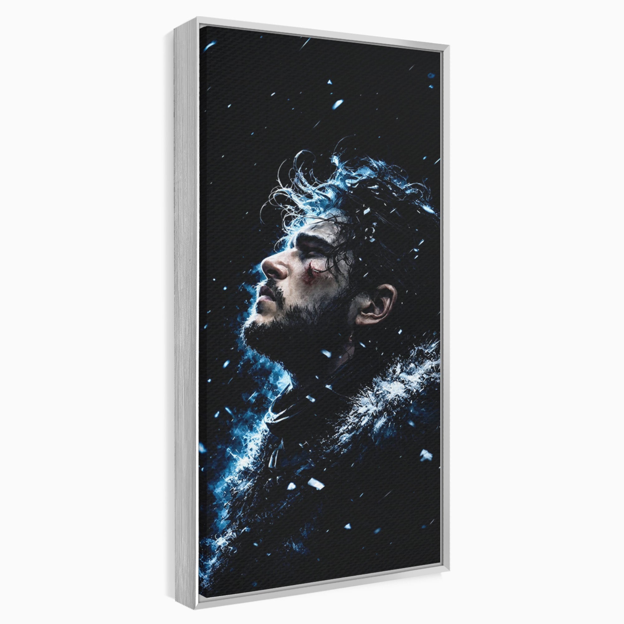Tablou Canvas Premium LuxCanva® PI1258, Gandurile lui Snow, Portret, Razboinic, Fantezie, Intensitate, Living, Culori Vibrante
