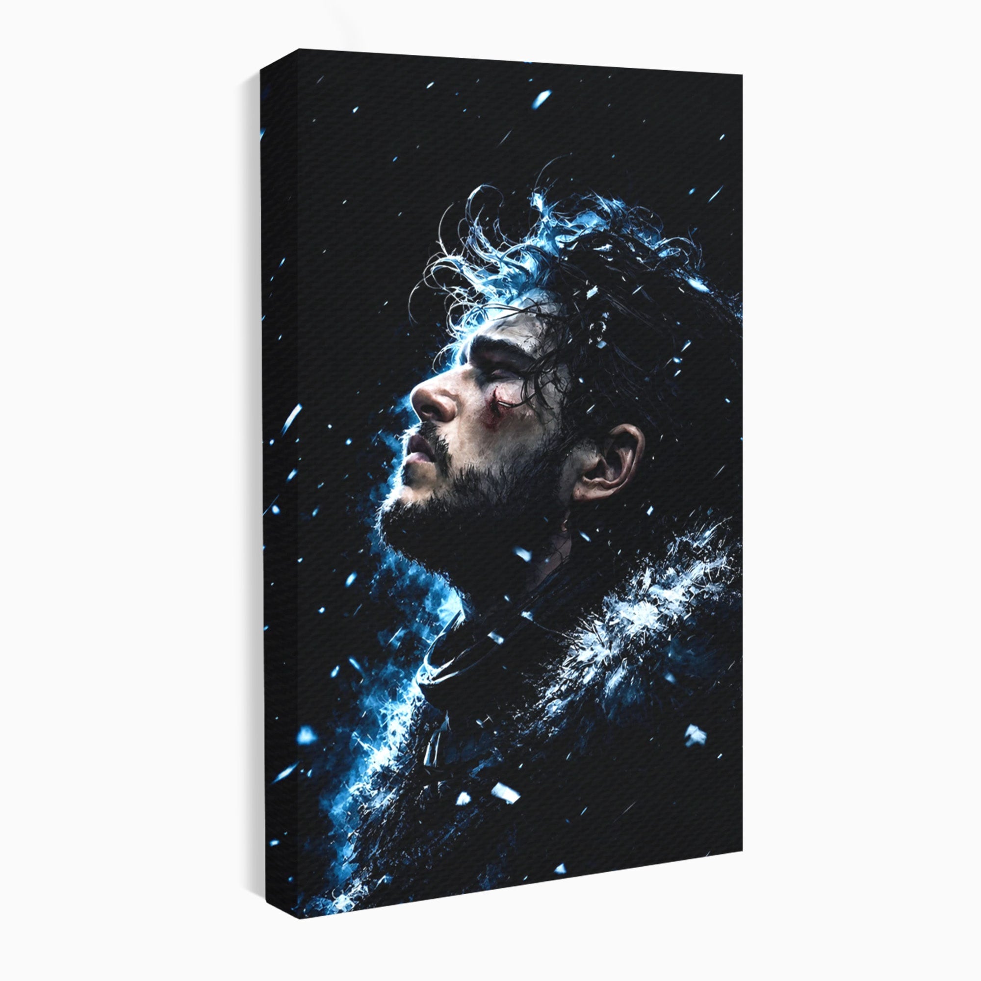 Tablou Canvas Premium LuxCanva® PI1258, Gandurile lui Snow, Portret, Razboinic, Fantezie, Intensitate, Living, Culori Vibrante