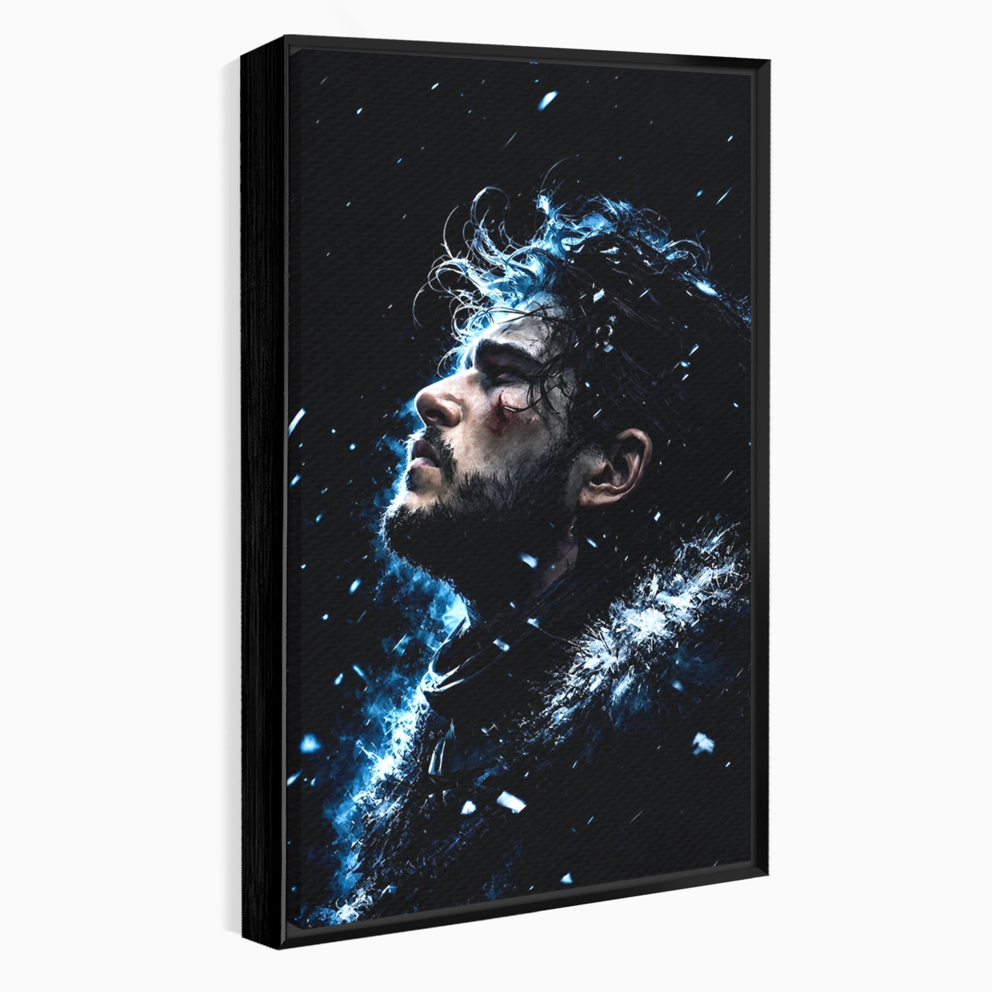 Tablou Canvas Premium LuxCanva® PI1258, Gandurile lui Snow, Portret, Razboinic, Fantezie, Intensitate, Living, Culori Vibrante