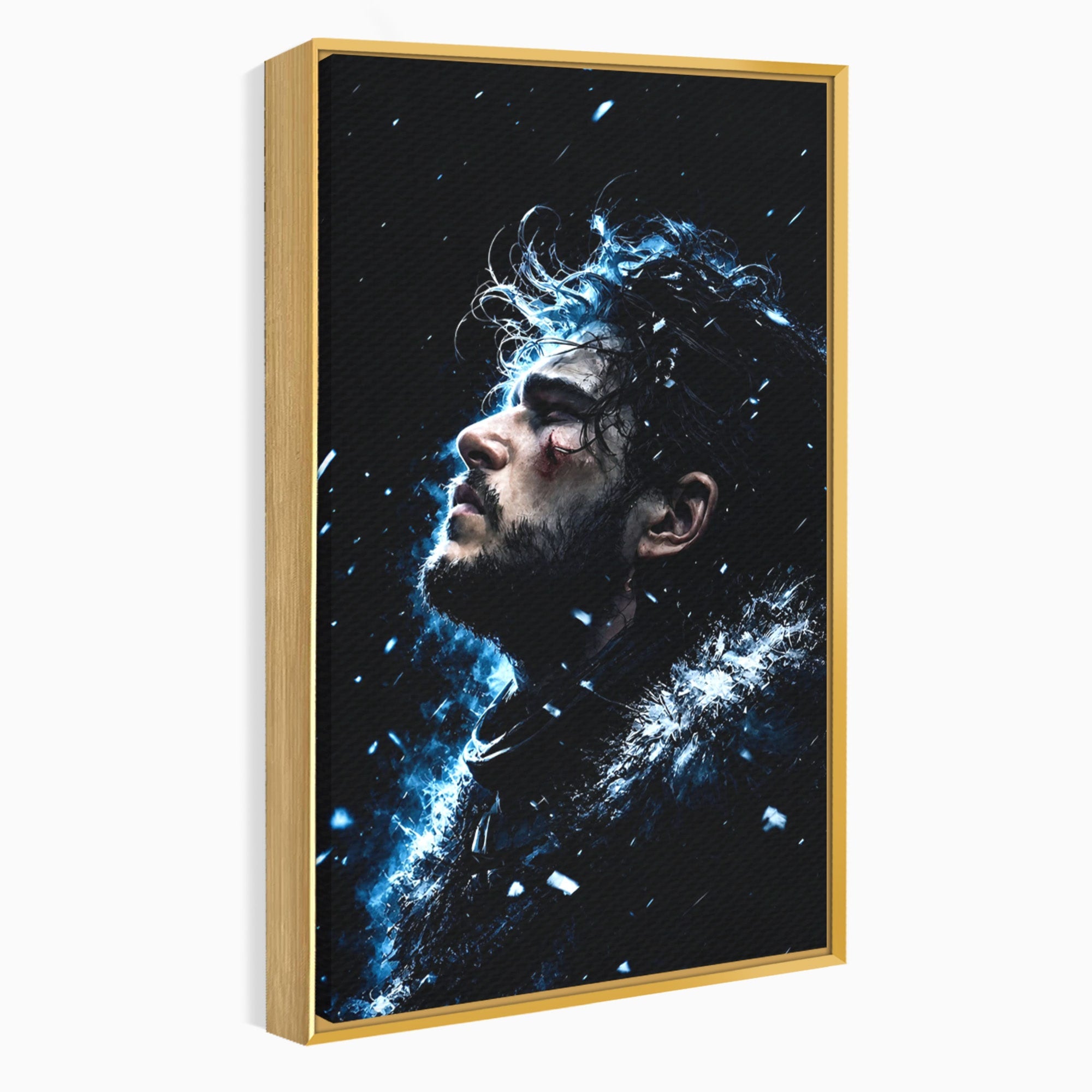 Tablou Canvas Premium LuxCanva® PI1258, Gandurile lui Snow, Portret, Razboinic, Fantezie, Intensitate, Living, Culori Vibrante