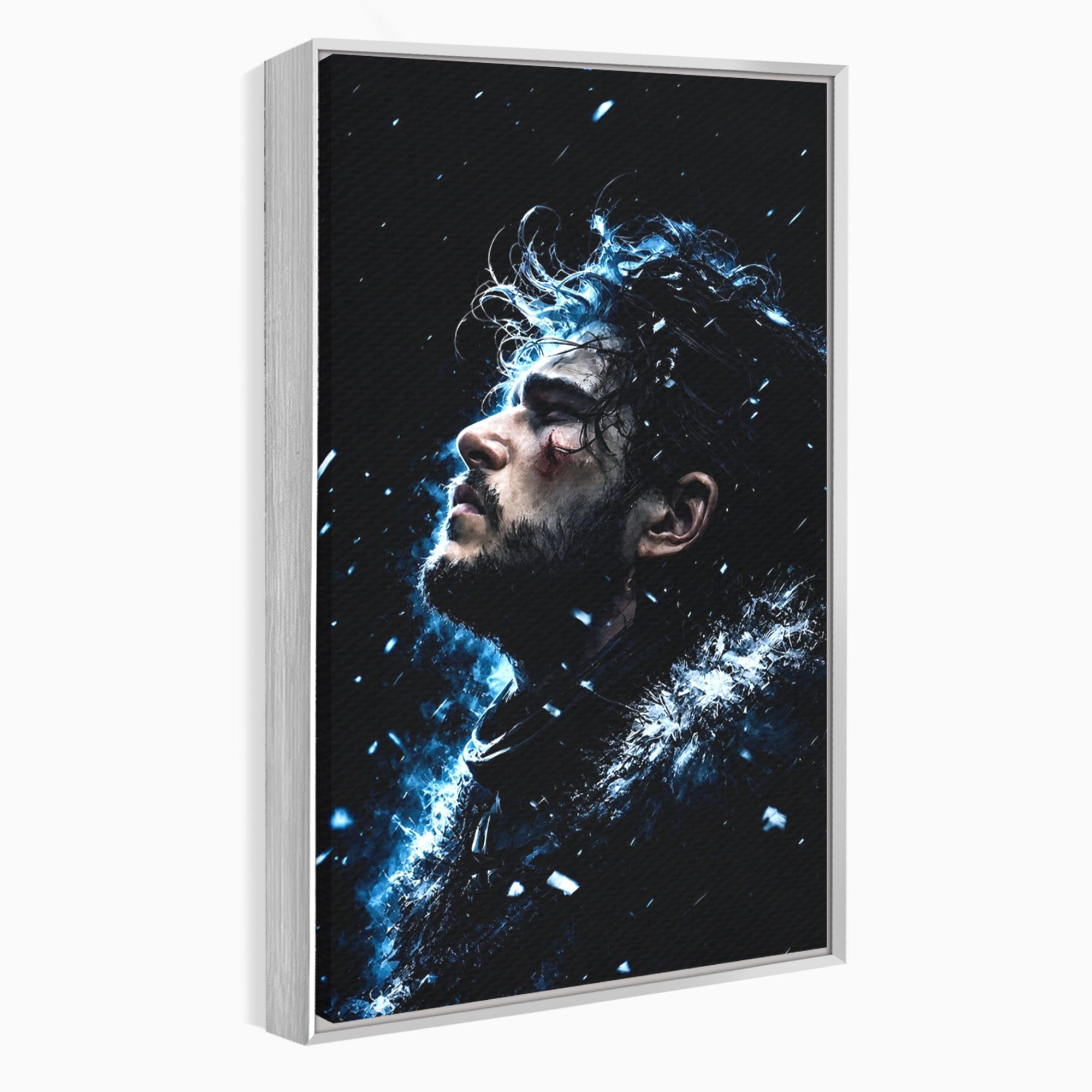 Tablou Canvas Premium LuxCanva® PI1258, Gandurile lui Snow, Portret, Razboinic, Fantezie, Intensitate, Living, Culori Vibrante