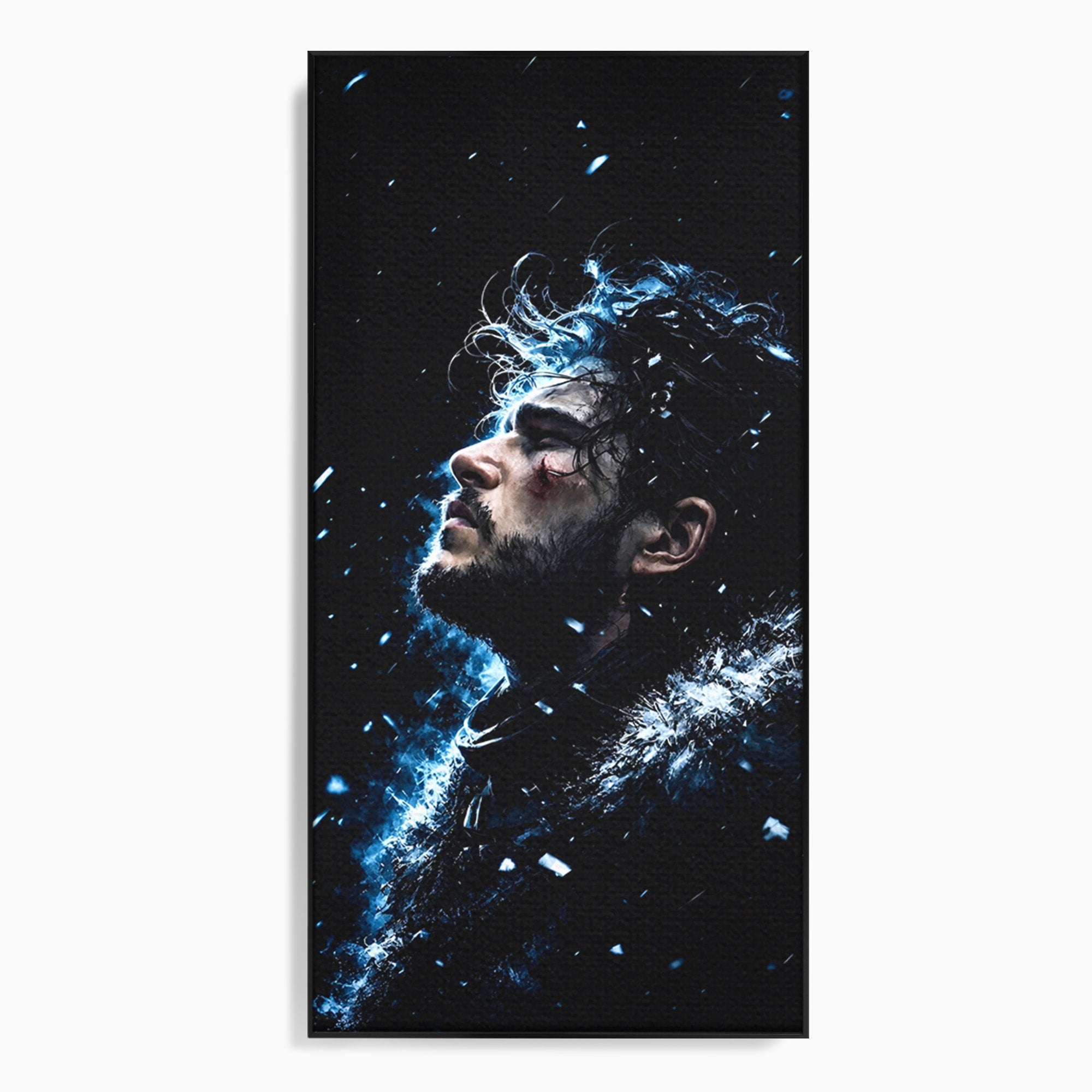 Tablou Canvas Premium LuxCanva® PI1258, Gandurile lui Snow, Portret, Razboinic, Fantezie, Intensitate, Living, Culori Vibrante
