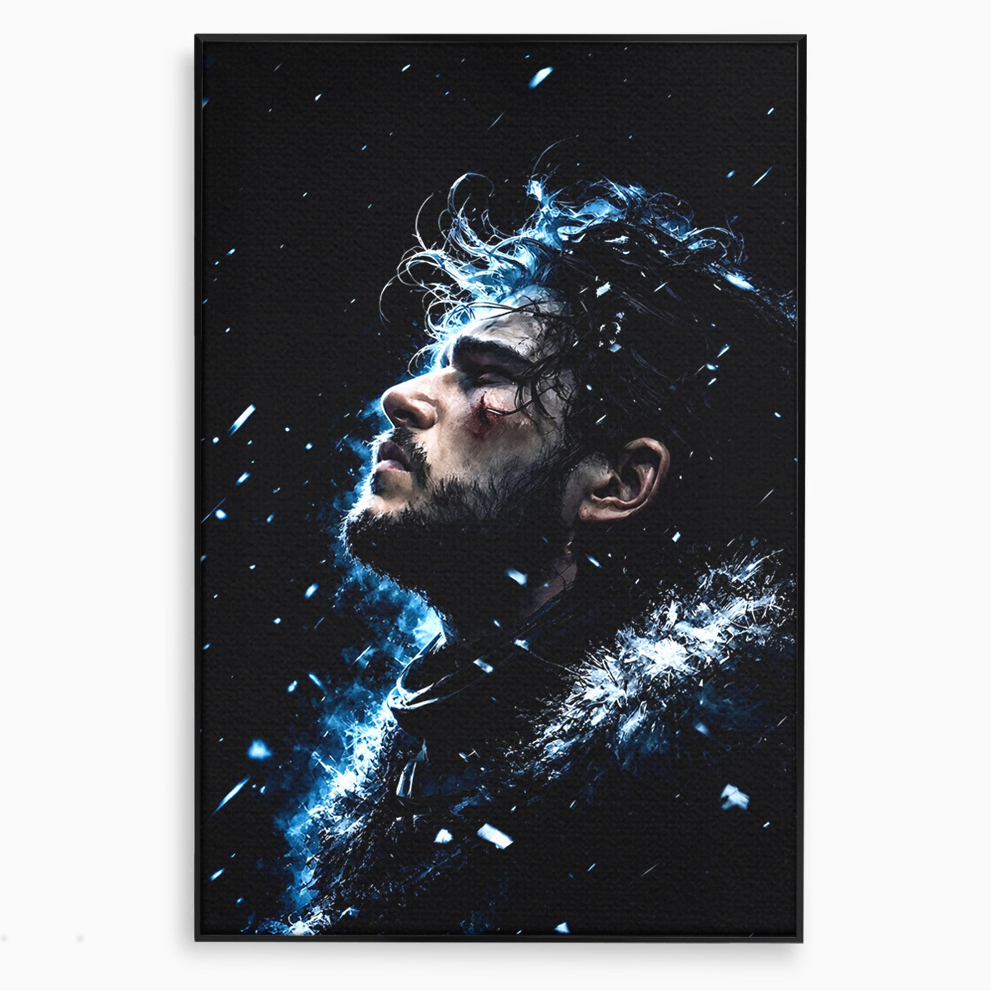 Tablou Canvas Premium LuxCanva® PI1258, Gandurile lui Snow, Portret, Razboinic, Fantezie, Intensitate, Living, Culori Vibrante