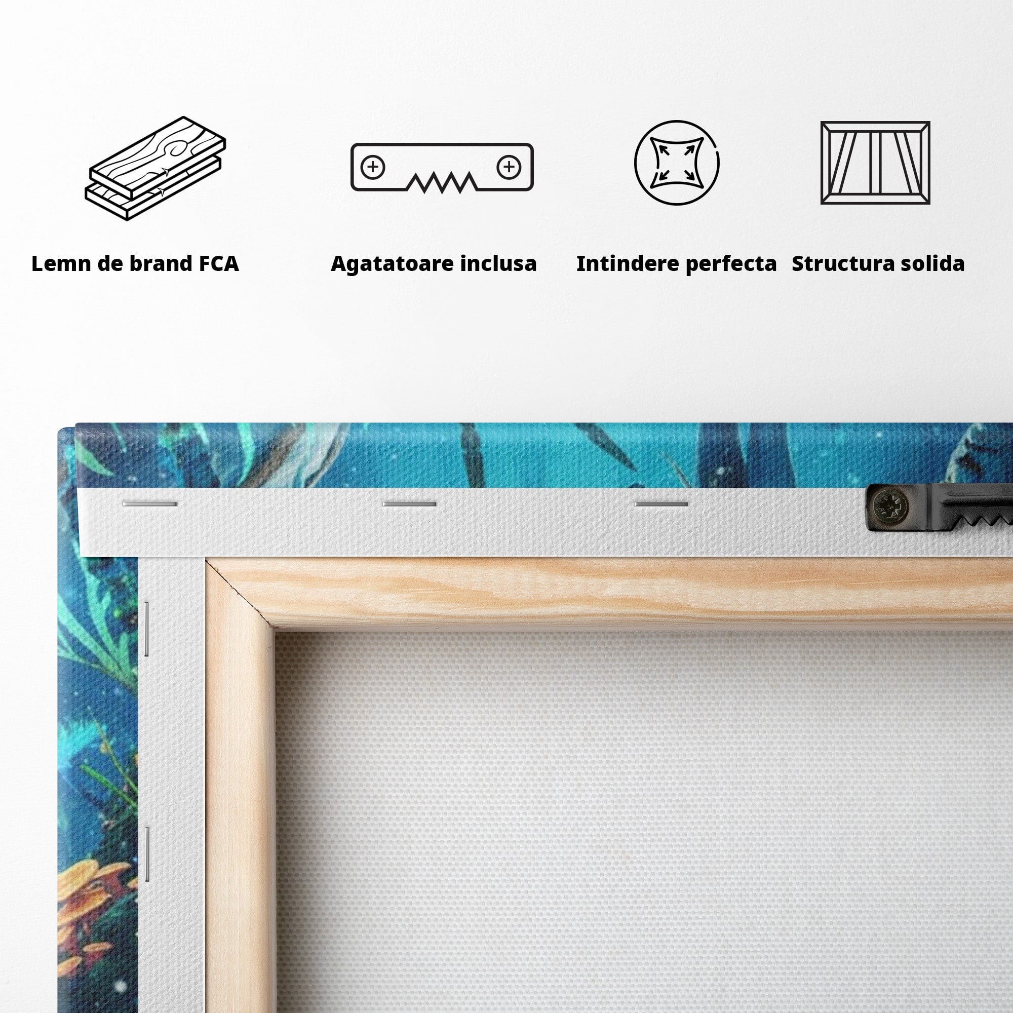 Tablou Canvas Premium LuxCanva® PI1259, Lumea Subacvatica, Avatar, Fantezie, Ocean, Creaturi, Aventura, Living, Culori Vibrante