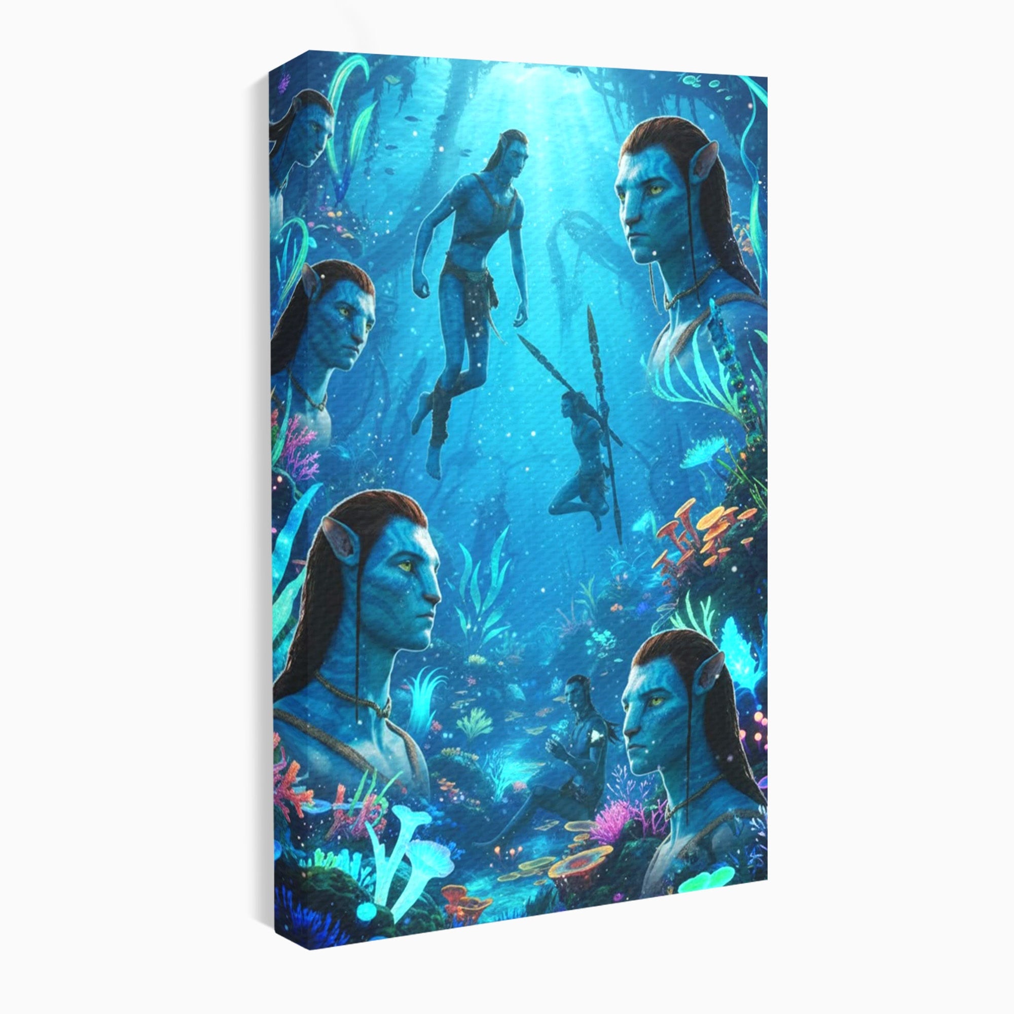 Tablou Canvas Premium LuxCanva® PI1259, Lumea Subacvatica, Avatar, Fantezie, Ocean, Creaturi, Aventura, Living, Culori Vibrante