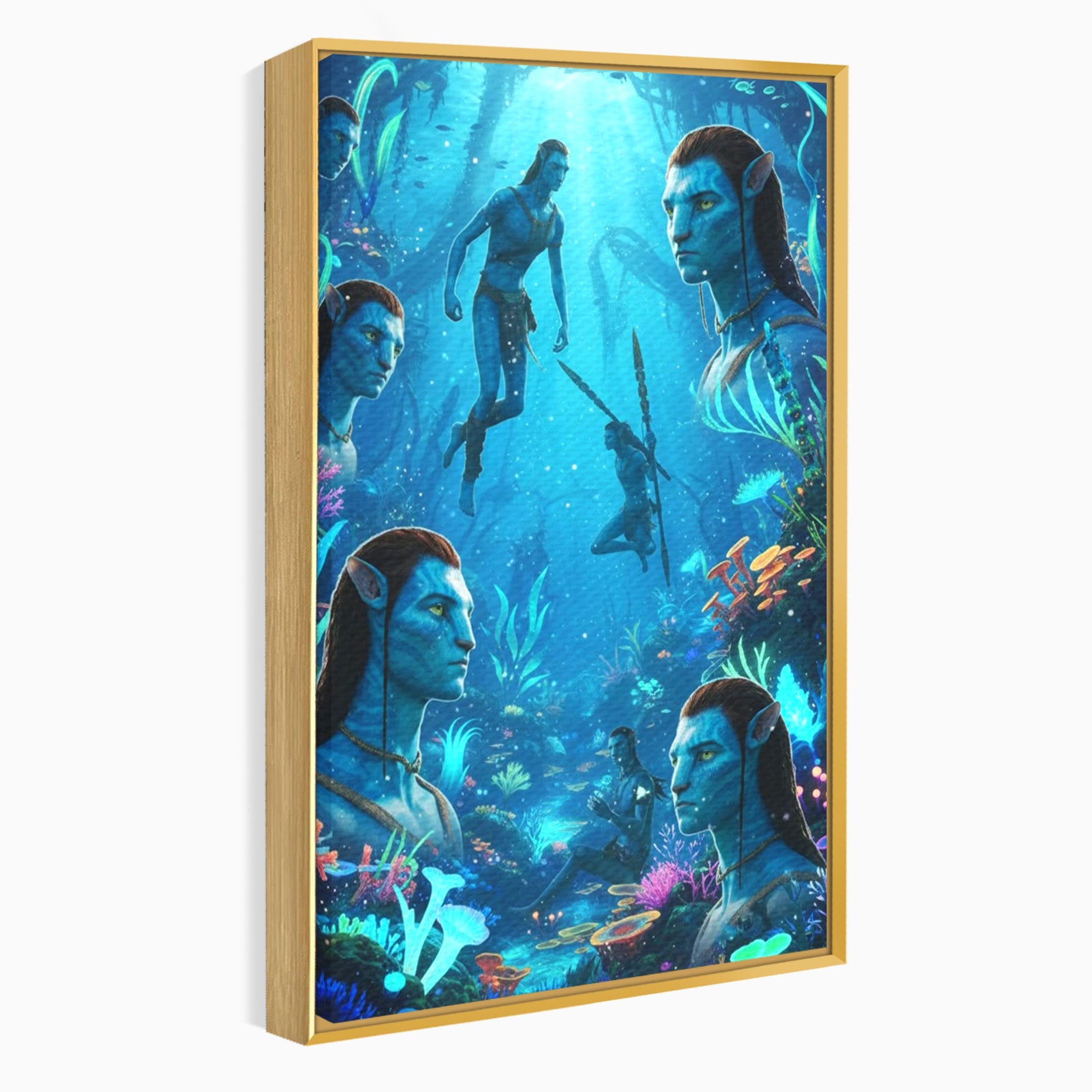 Tablou Canvas Premium LuxCanva® PI1259, Lumea Subacvatica, Avatar, Fantezie, Ocean, Creaturi, Aventura, Living, Culori Vibrante