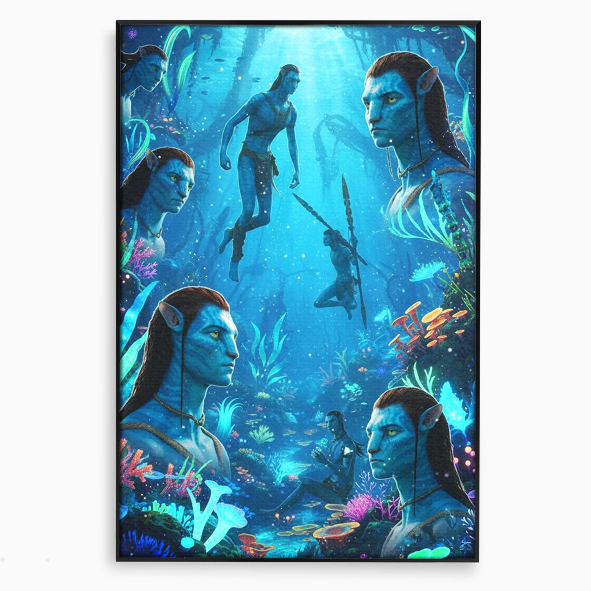 Tablou Canvas Premium LuxCanva® PI1259, Lumea Subacvatica, Avatar, Fantezie, Ocean, Creaturi, Aventura, Living, Culori Vibrante