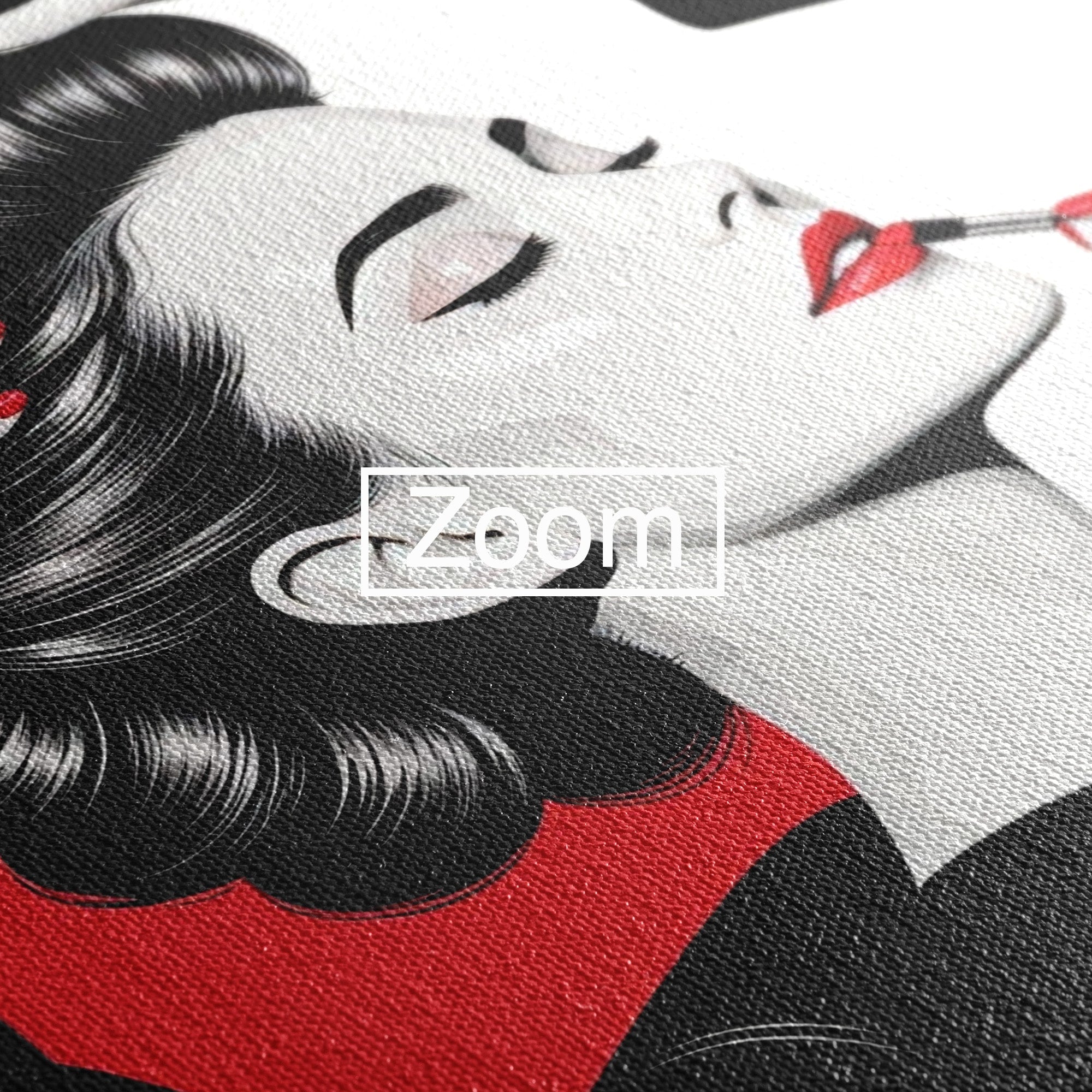 Tablou Canvas Premium LuxCanva® PI1268, Eleganta Machiajului, Make-Up, Femeie, Frumusete, Salon, Birou, Culori Vibrante