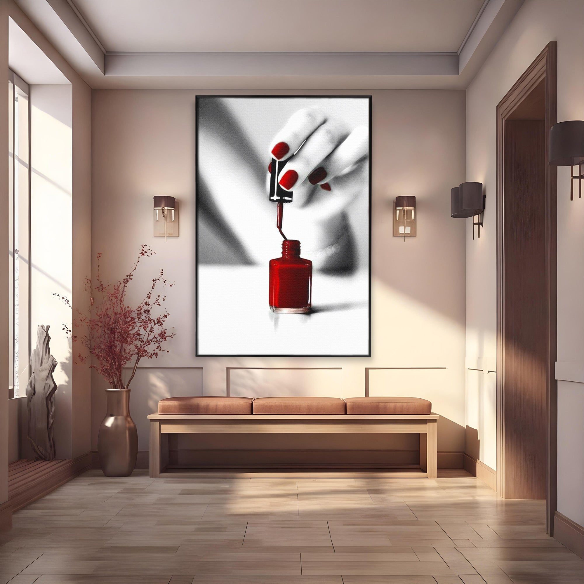 Tablou Canvas Premium LuxCanva® PI1269, Manichiura Eleganta, Unghii, Salon, Eleganta, Femeie, Arta, Dormitor, Birou, Culori Vibrante