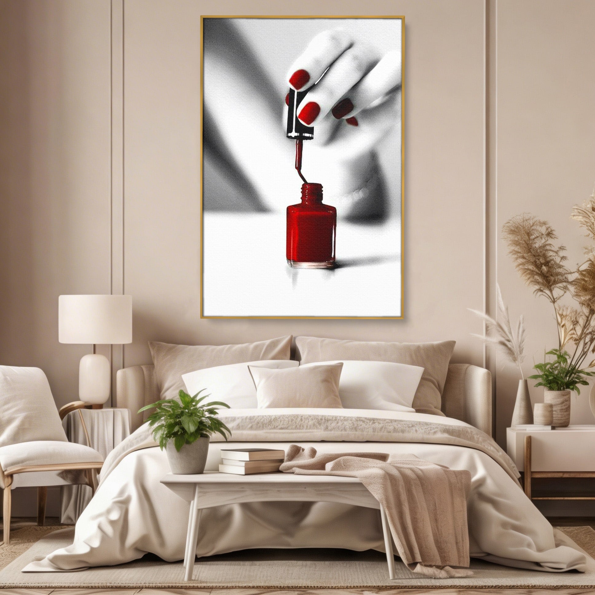 Tablou Canvas Premium LuxCanva® PI1269, Manichiura Eleganta, Unghii, Salon, Eleganta, Femeie, Arta, Dormitor, Birou, Culori Vibrante