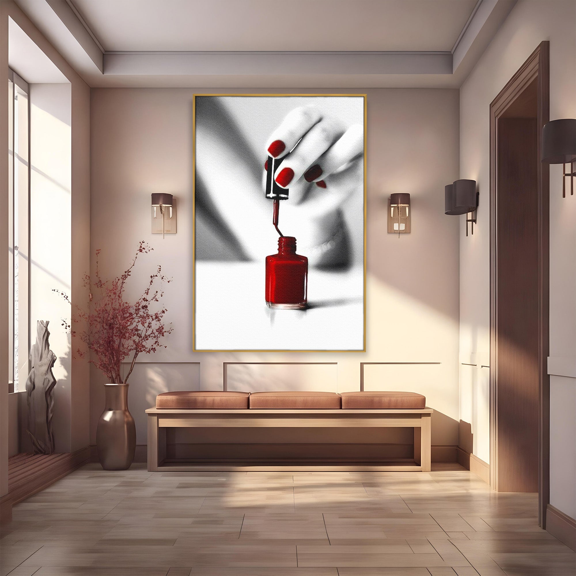 Tablou Canvas Premium LuxCanva® PI1269, Manichiura Eleganta, Unghii, Salon, Eleganta, Femeie, Arta, Dormitor, Birou, Culori Vibrante