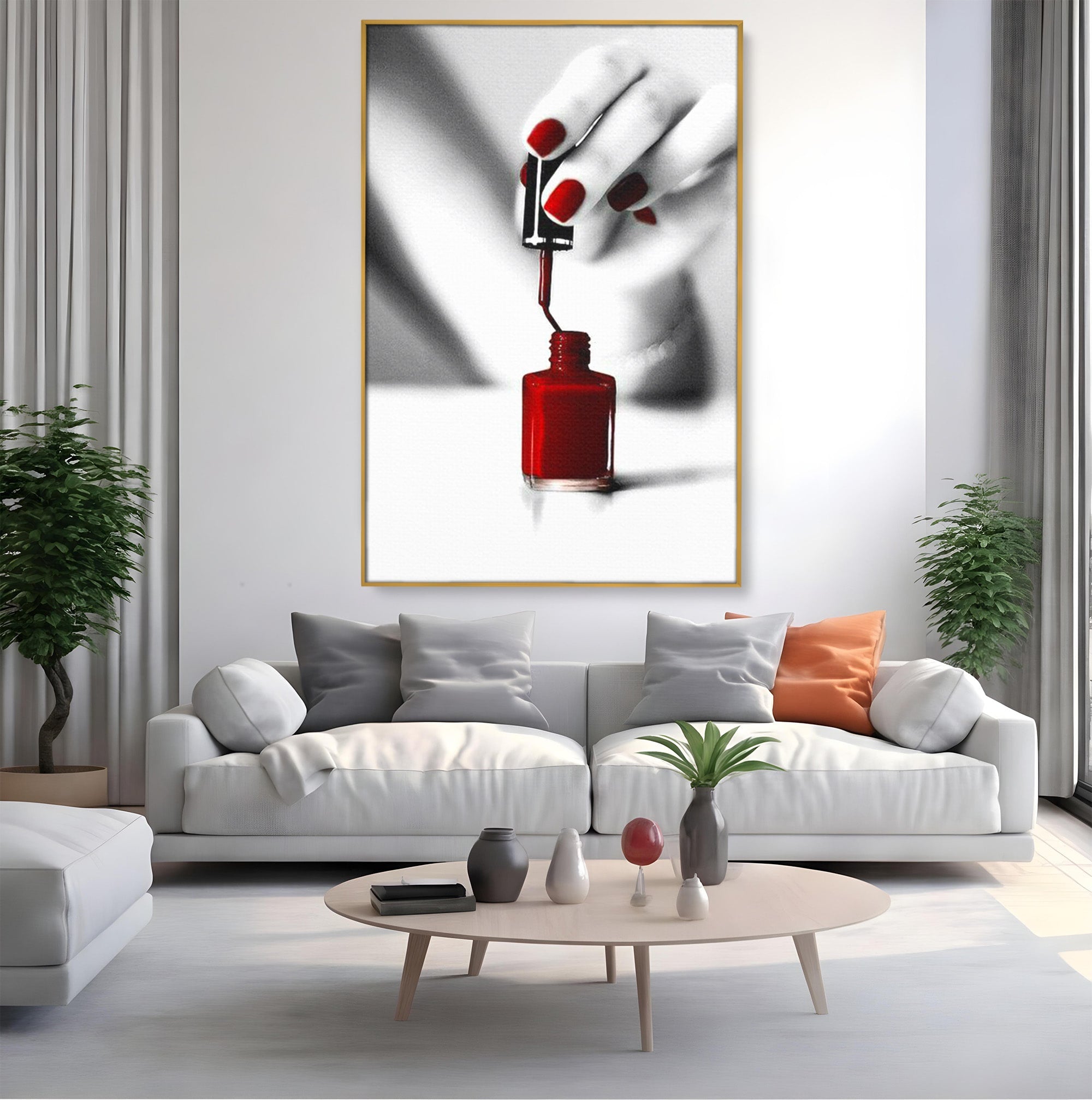 Tablou Canvas Premium LuxCanva® PI1269, Manichiura Eleganta, Unghii, Salon, Eleganta, Femeie, Arta, Dormitor, Birou, Culori Vibrante