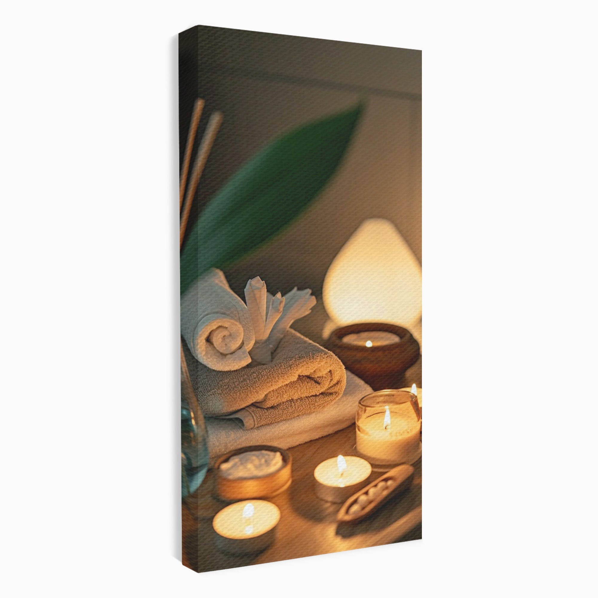 Tablou Canvas Premium LuxCanva® PI1276, Relaxare Spa, Salon, Lumanari, Relaxare, Wellness, Dormitor, Culori Vibrante
