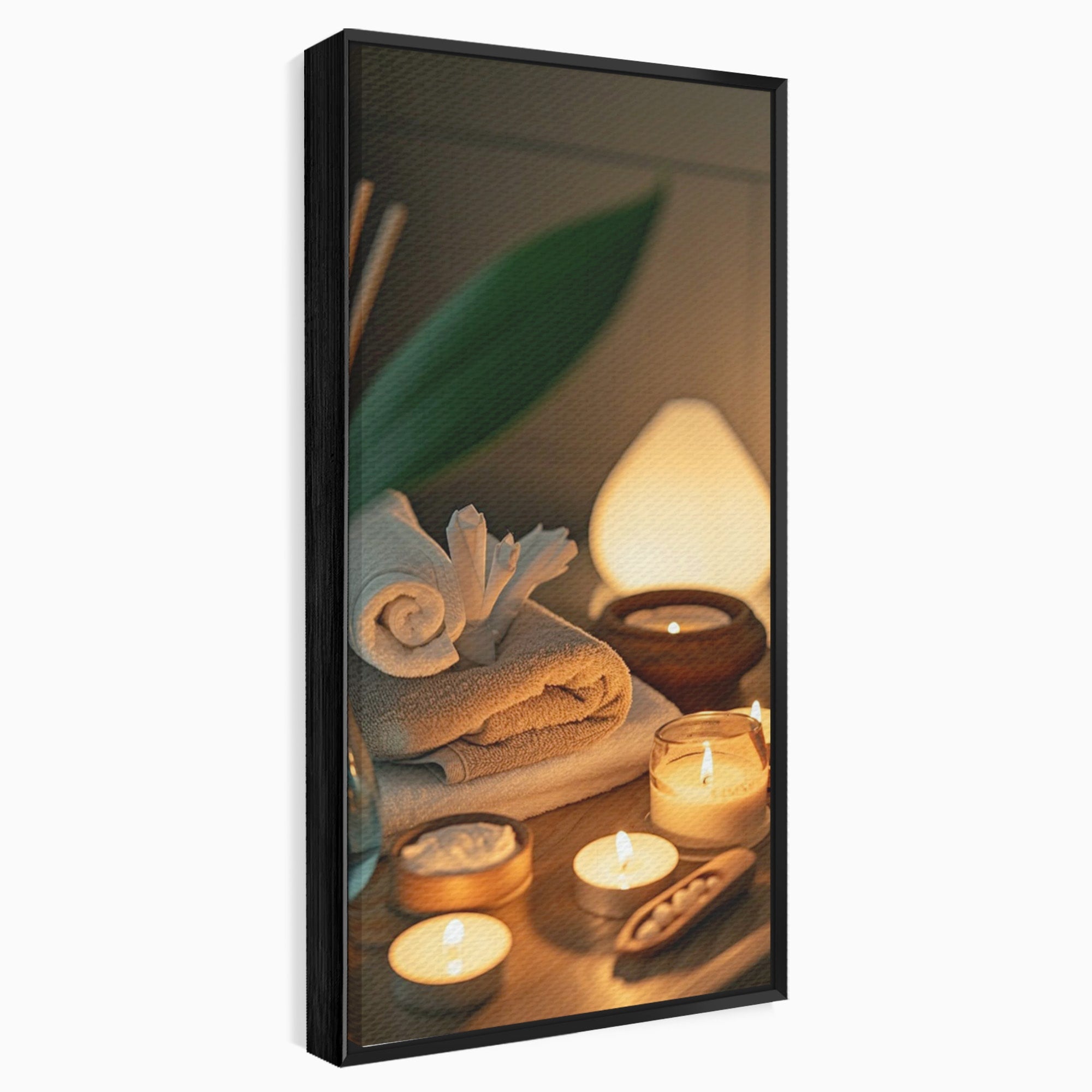 Tablou Canvas Premium LuxCanva® PI1276, Relaxare Spa, Salon, Lumanari, Relaxare, Wellness, Dormitor, Culori Vibrante