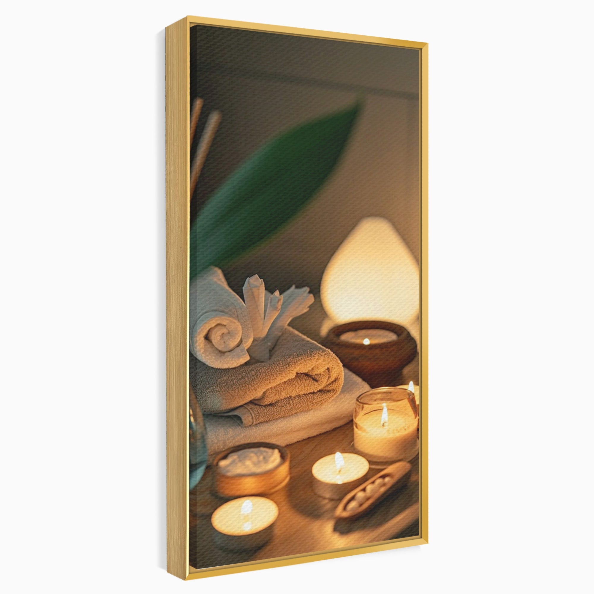Tablou Canvas Premium LuxCanva® PI1276, Relaxare Spa, Salon, Lumanari, Relaxare, Wellness, Dormitor, Culori Vibrante