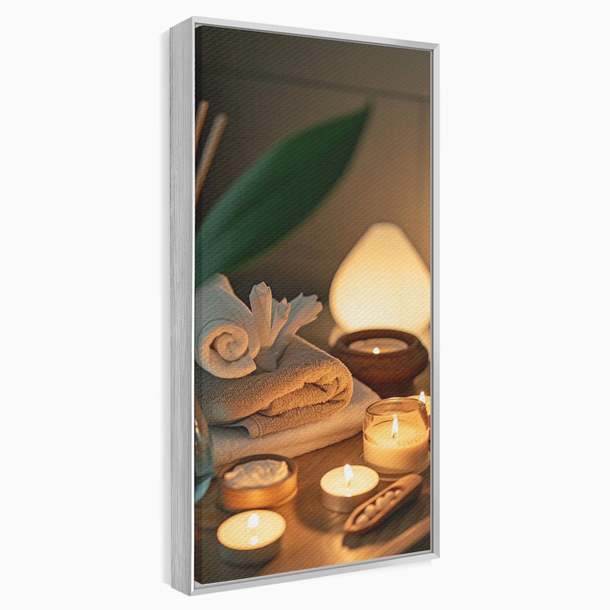 Tablou Canvas Premium LuxCanva® PI1276, Relaxare Spa, Salon, Lumanari, Relaxare, Wellness, Dormitor, Culori Vibrante