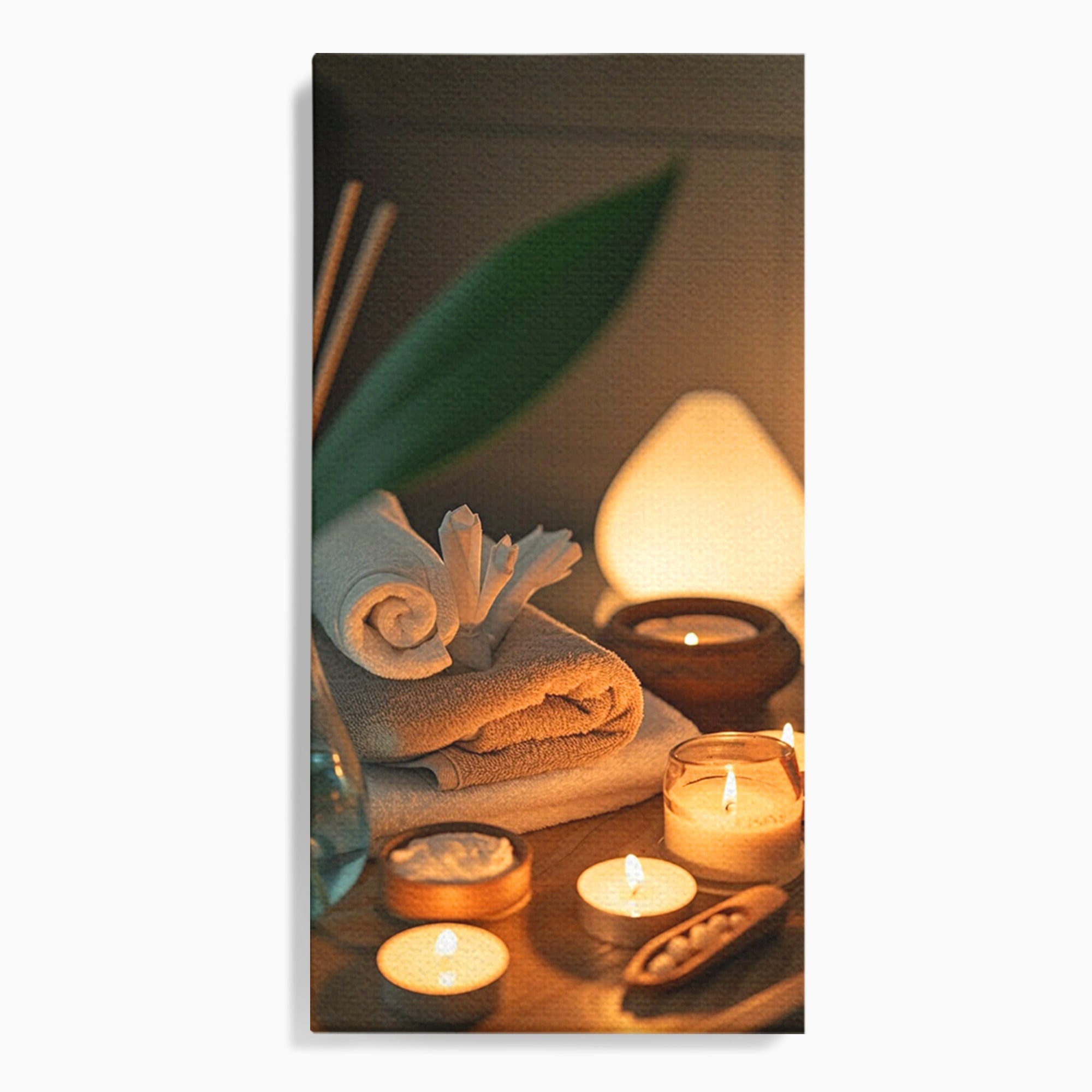 Tablou Canvas Premium LuxCanva® PI1276, Relaxare Spa, Salon, Lumanari, Relaxare, Wellness, Dormitor, Culori Vibrante