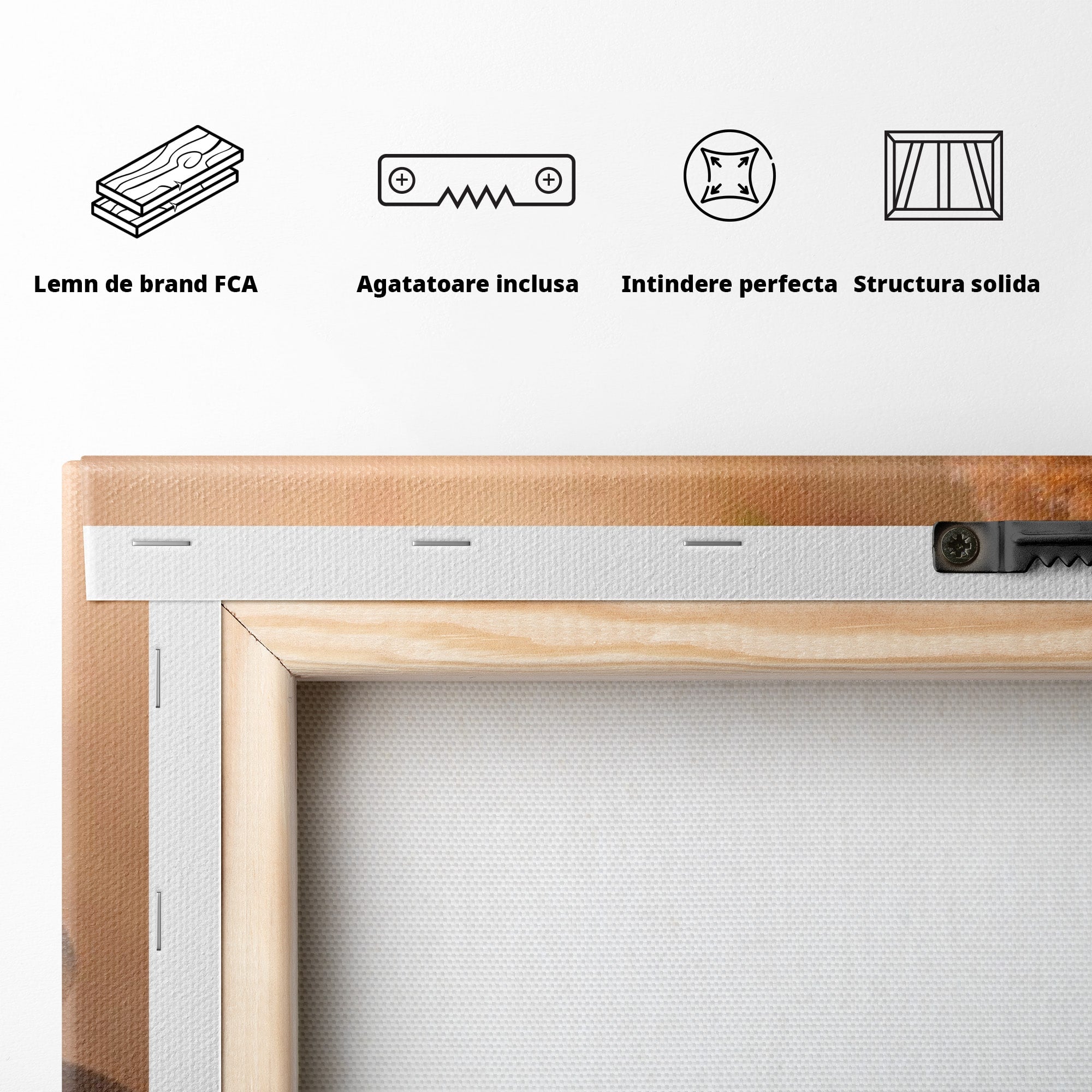 Tablou Canvas Premium LuxCanva® PI1277, Pietre Zen Si Lumanari, Relaxare, Meditatie, Flacara, Spa, Pietre, Dormitor, Hol, Culori Vibrante
