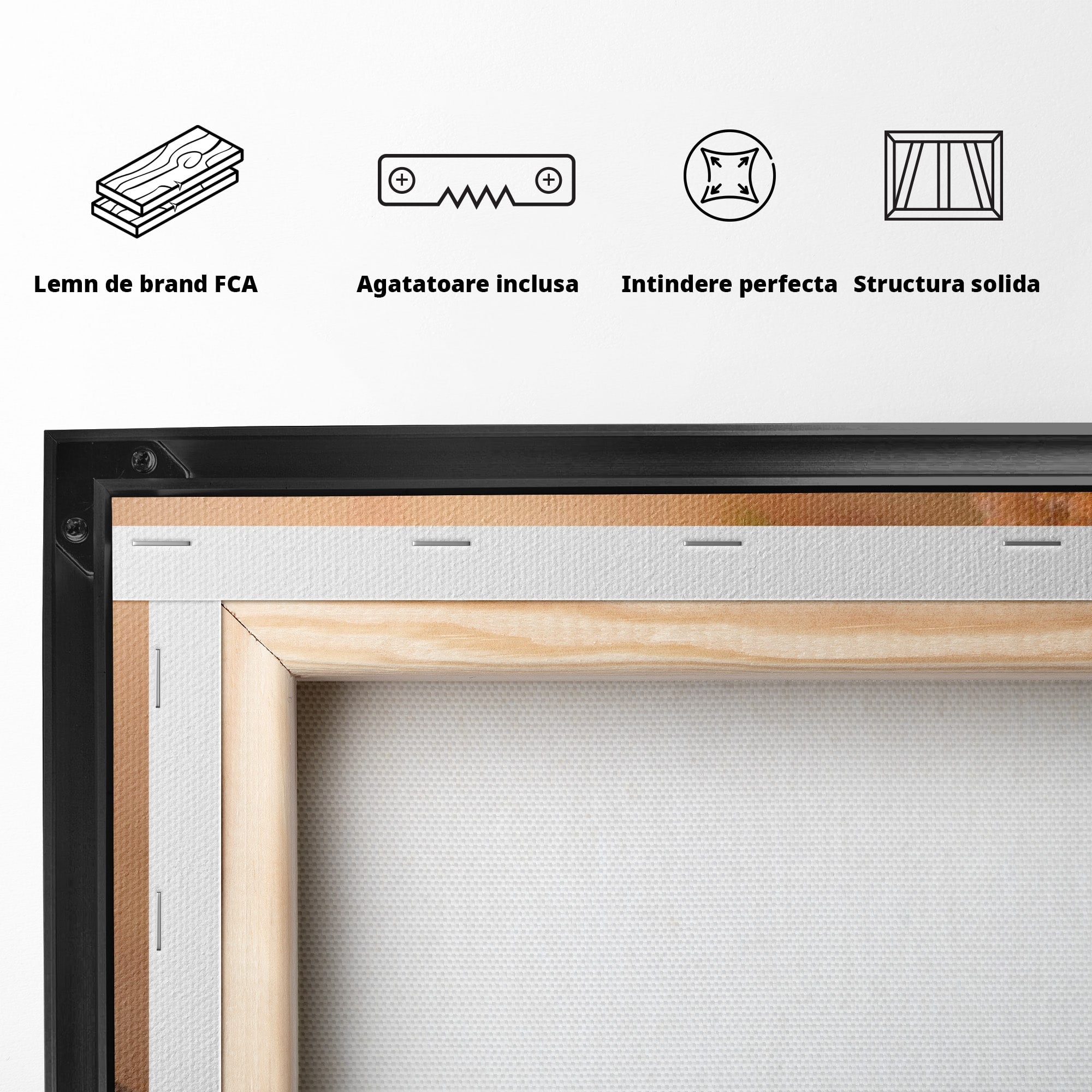Tablou Canvas Premium LuxCanva® PI1277, Pietre Zen Si Lumanari, Relaxare, Meditatie, Flacara, Spa, Pietre, Dormitor, Hol, Culori Vibrante