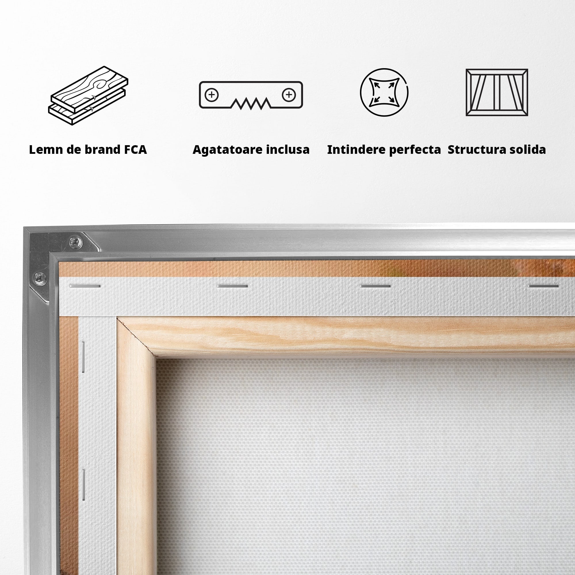 Tablou Canvas Premium LuxCanva® PI1277, Pietre Zen Si Lumanari, Relaxare, Meditatie, Flacara, Spa, Pietre, Dormitor, Hol, Culori Vibrante