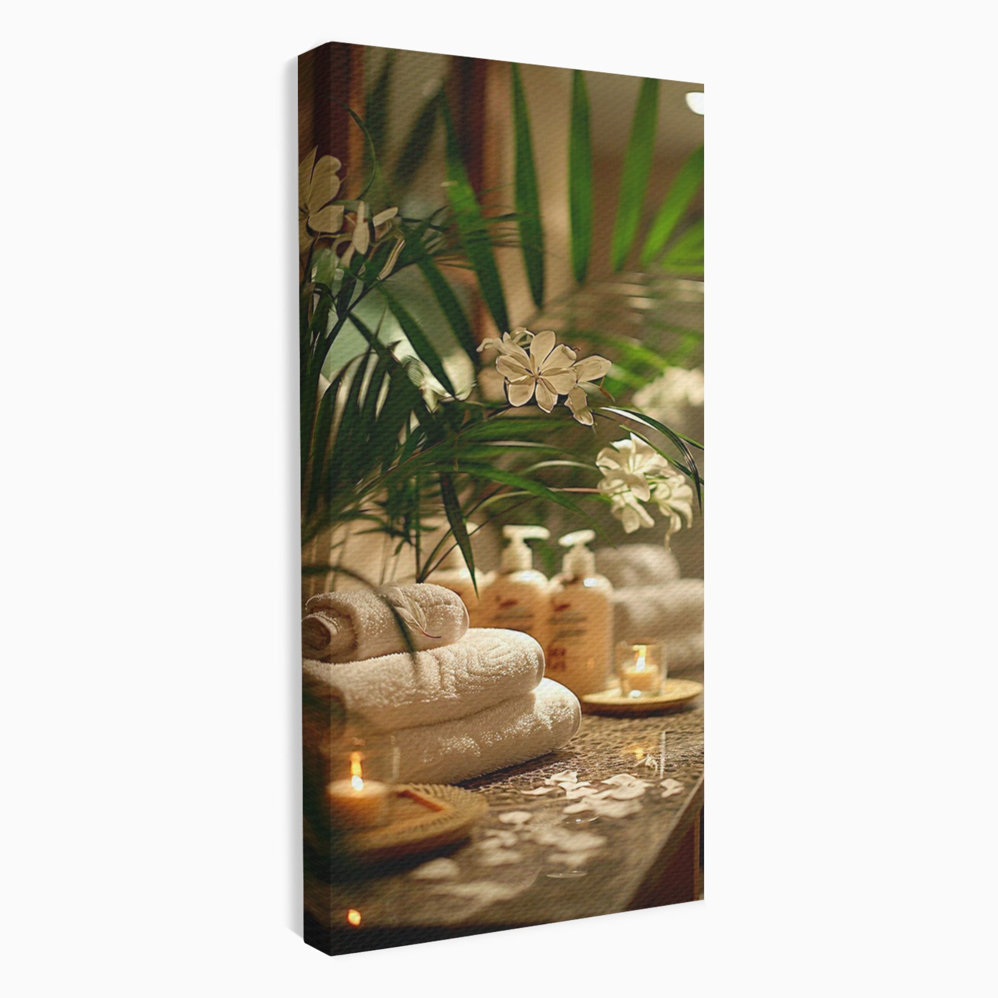 Tablou Canvas Premium LuxCanva® PI1278, Oaza De Relaxare, Spa, Meditatie, Natura, Baie, Calm, Culori Vibrante