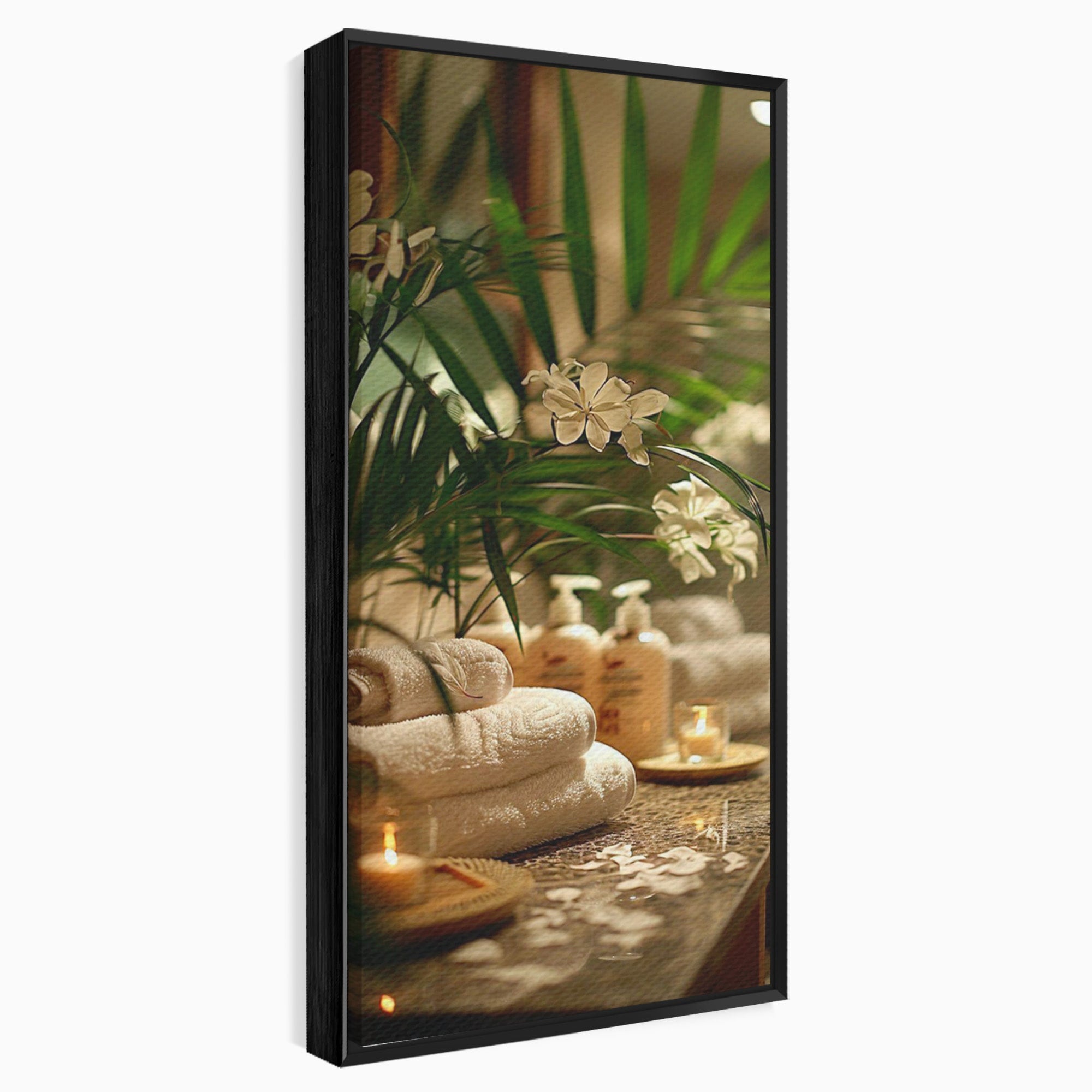 Tablou Canvas Premium LuxCanva® PI1278, Oaza De Relaxare, Spa, Meditatie, Natura, Baie, Calm, Culori Vibrante