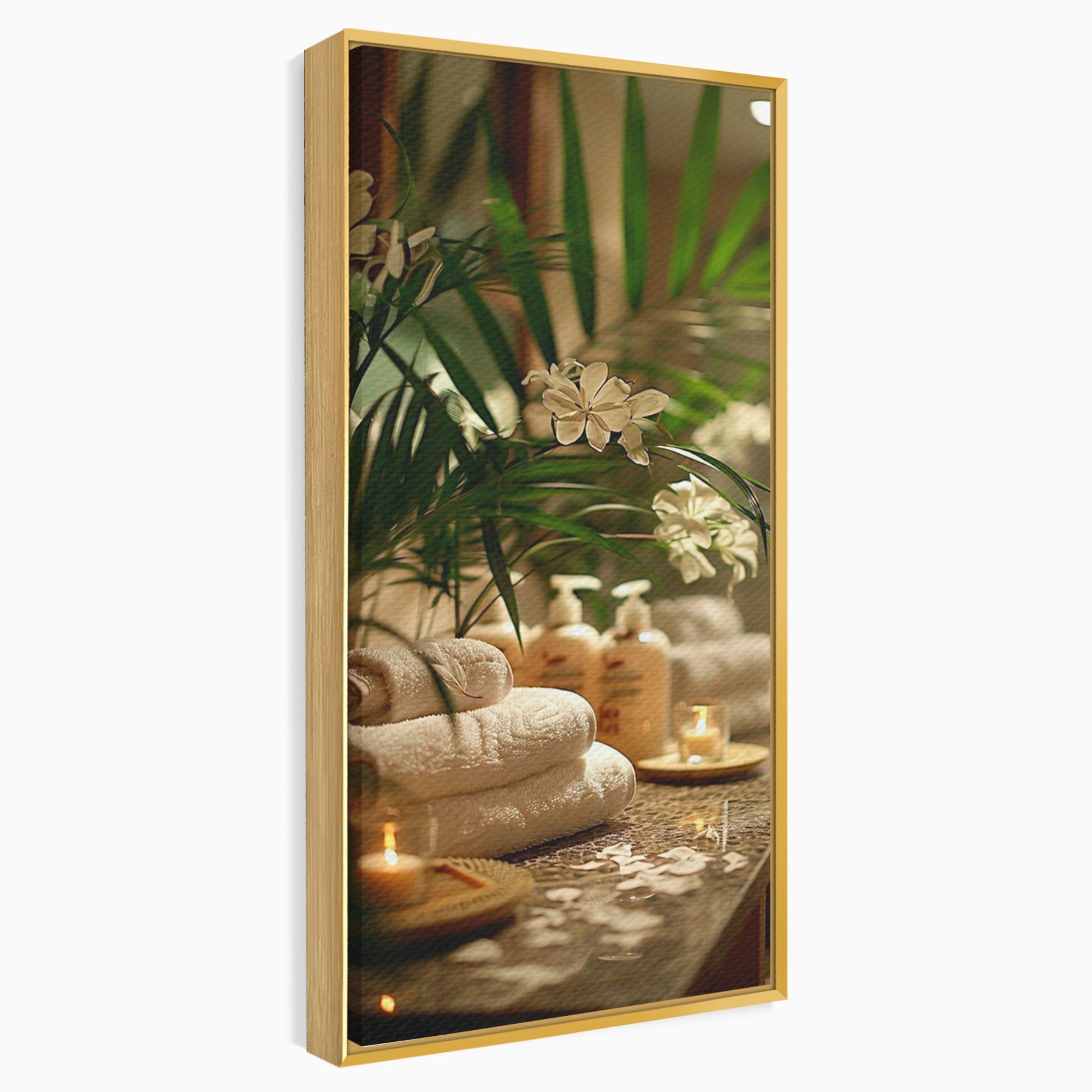 Tablou Canvas Premium LuxCanva® PI1278, Oaza De Relaxare, Spa, Meditatie, Natura, Baie, Calm, Culori Vibrante