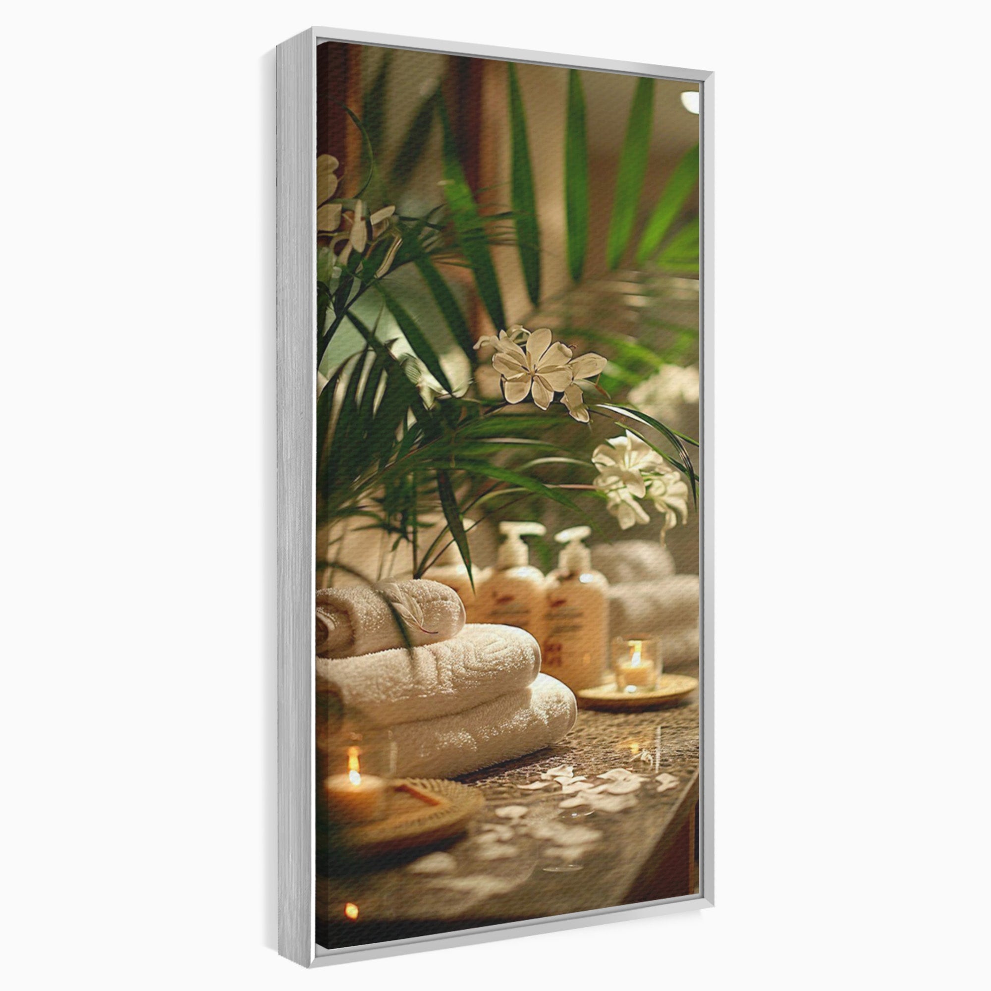 Tablou Canvas Premium LuxCanva® PI1278, Oaza De Relaxare, Spa, Meditatie, Natura, Baie, Calm, Culori Vibrante